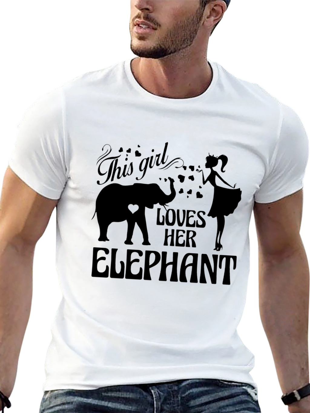 Girl Loves Her Elephant T-Shirt