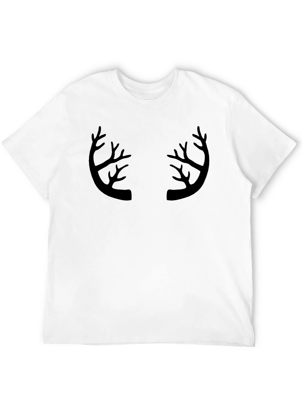 Antler Graphic Print Crew Neck T-Shirt