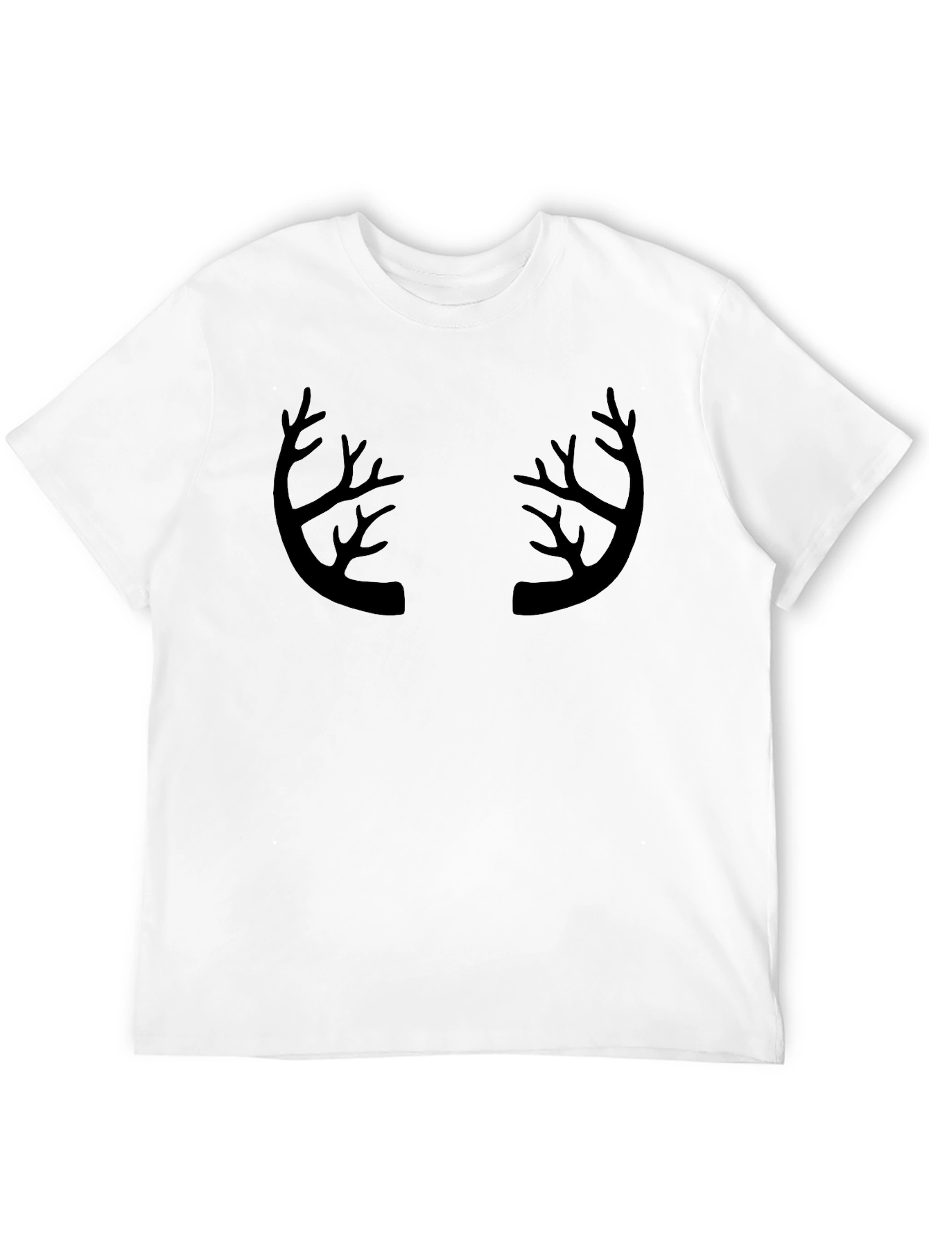 Antler Graphic Print Crew Neck T-Shirt