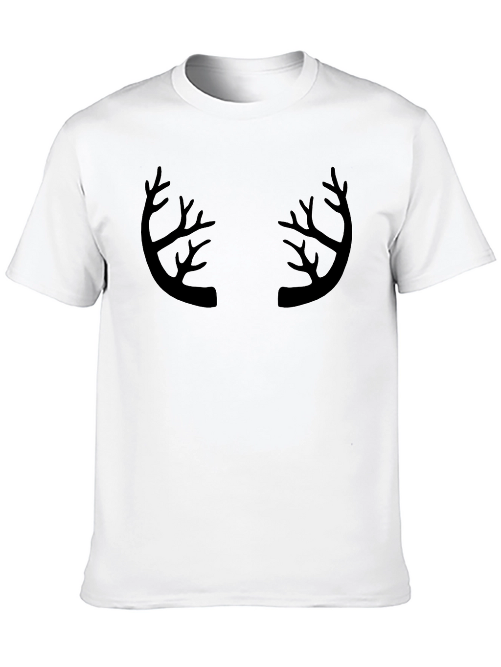 Antler Graphic Print Crew Neck T-Shirt