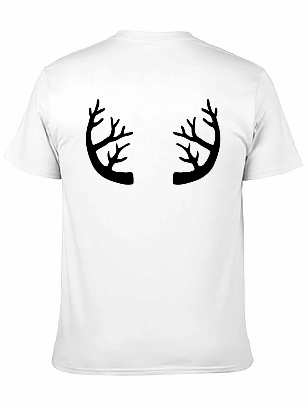 Antler Graphic Print Crew Neck T-Shirt