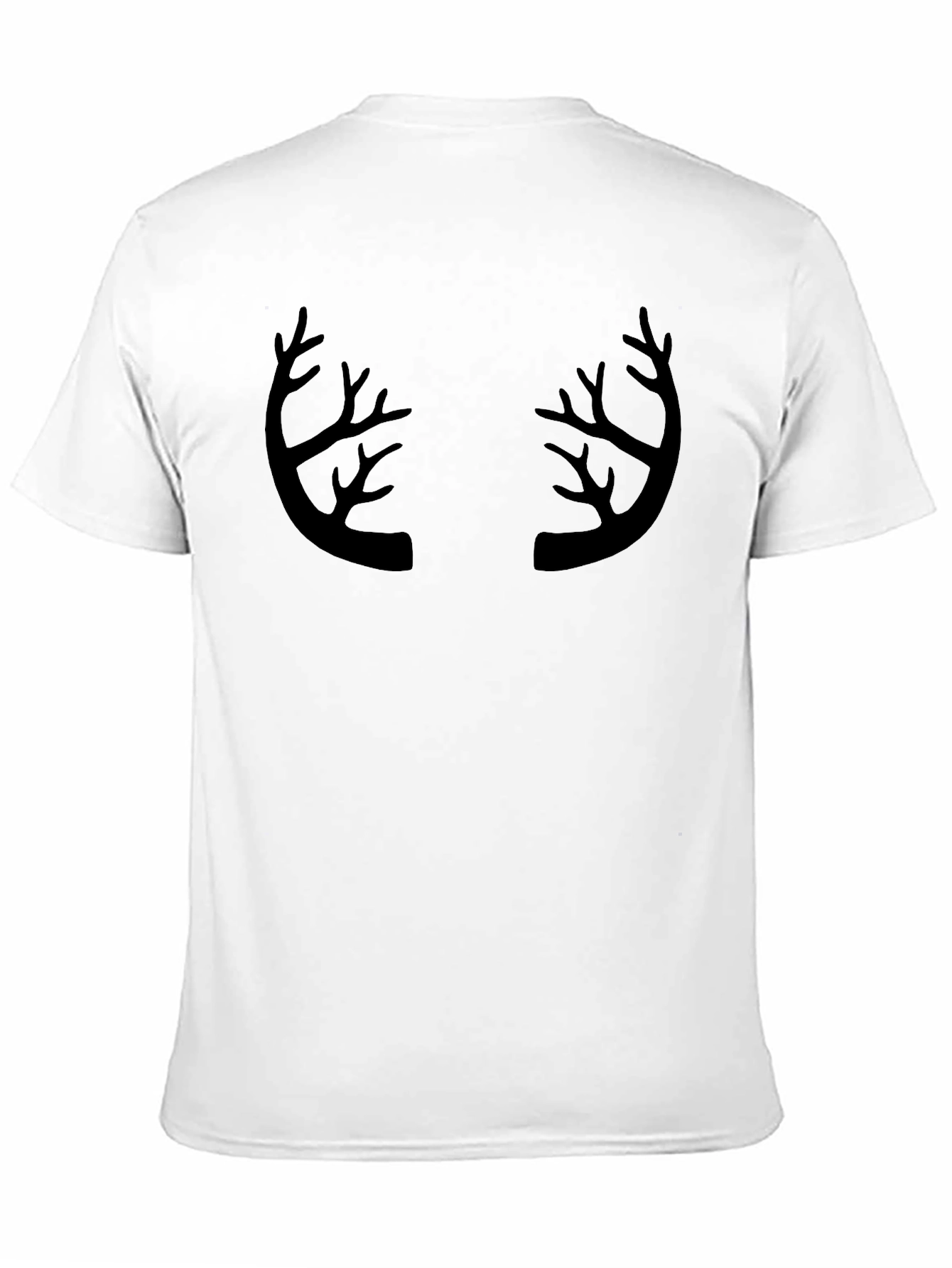 Antler Graphic Print Crew Neck T-Shirt