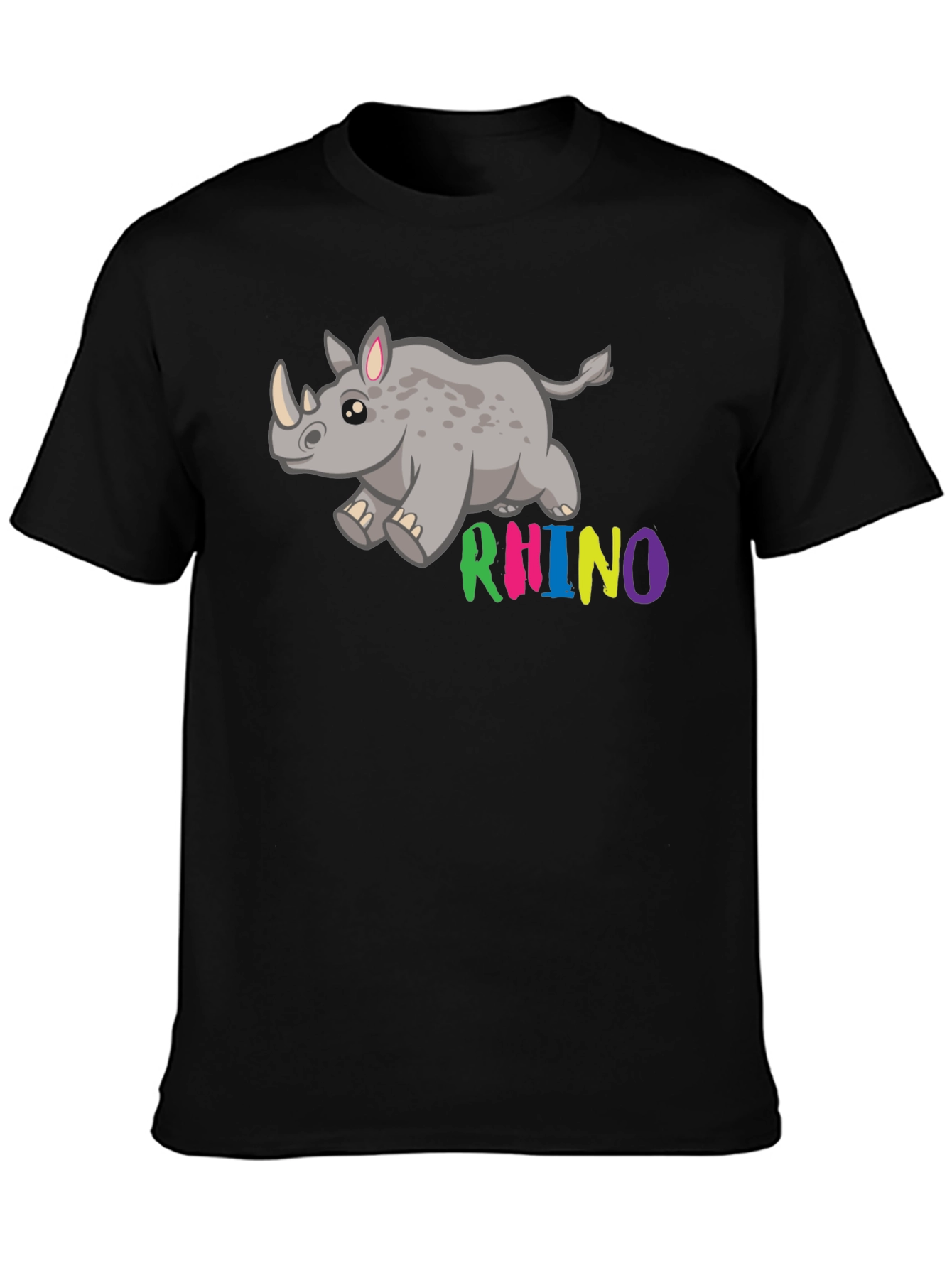 Cute Cartoon Rhino T-Shirt