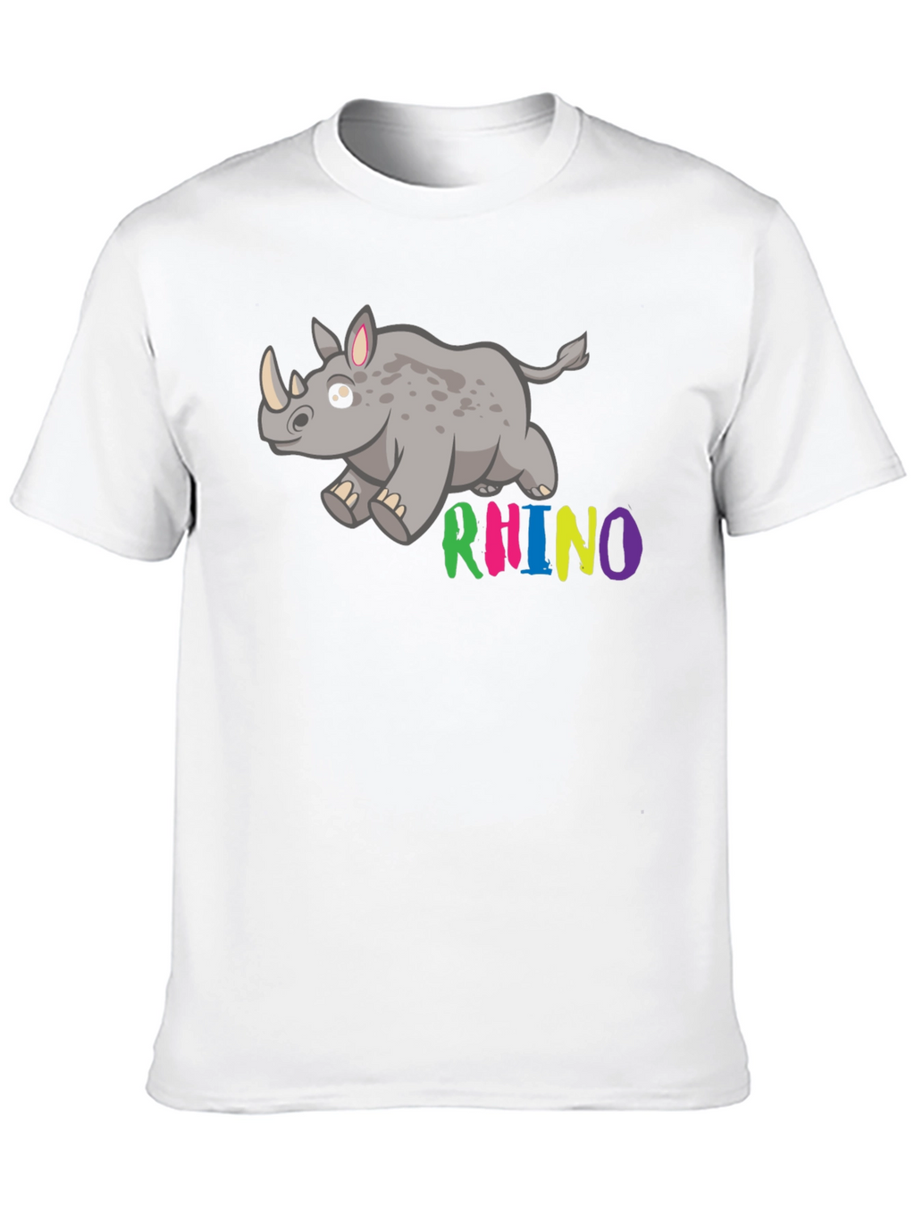Cute Cartoon Rhino T-Shirt
