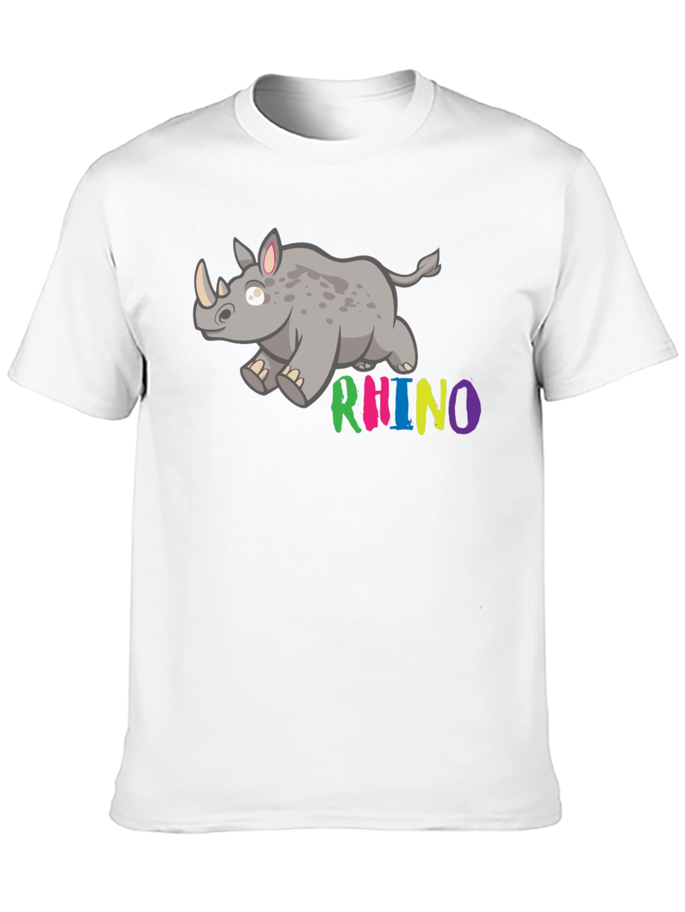 Cute Cartoon Rhino T-Shirt