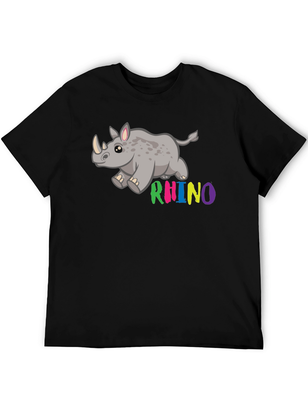 Cute Cartoon Rhino T-Shirt