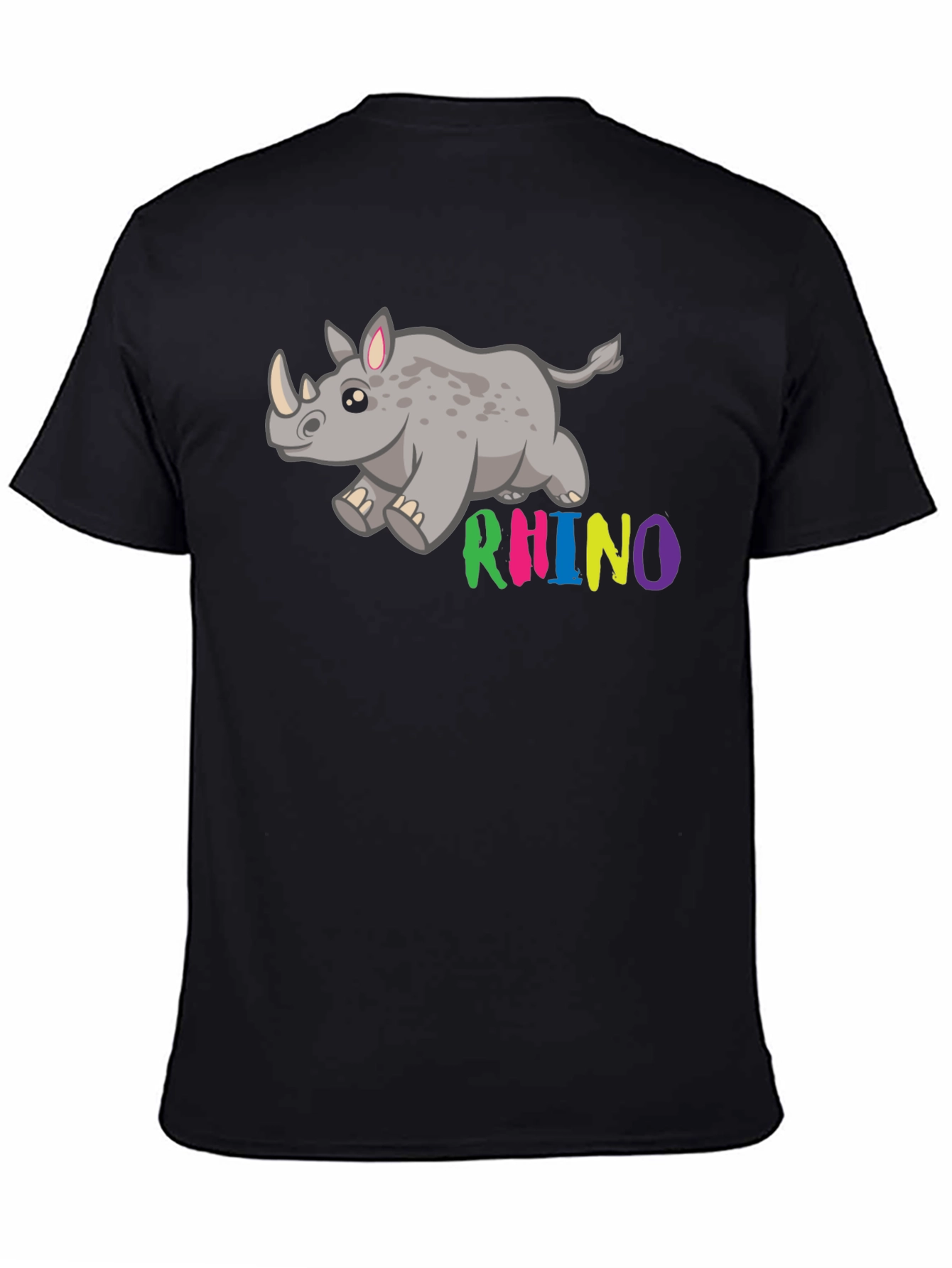 Cute Cartoon Rhino T-Shirt