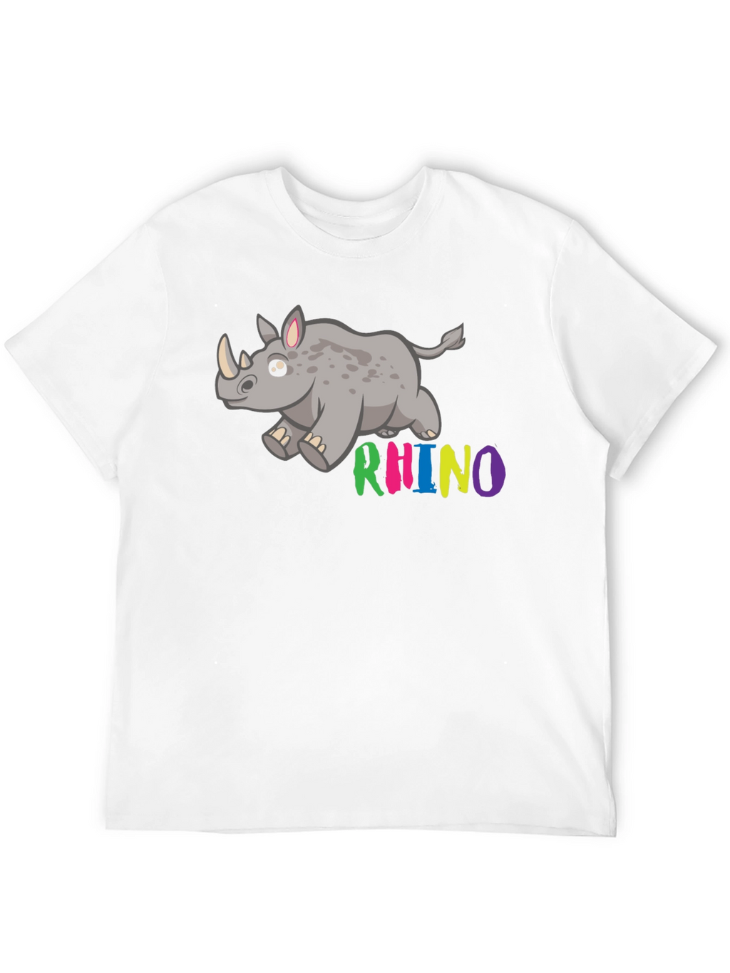 Cute Cartoon Rhino T-Shirt