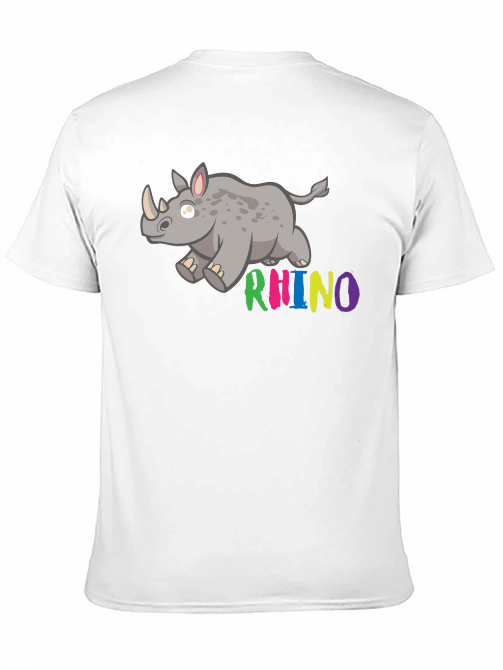 Cute Cartoon Rhino T-Shirt