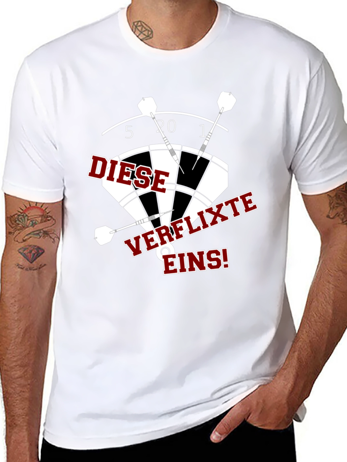 Darts T-Shirt: Diese Verflixte Eins!