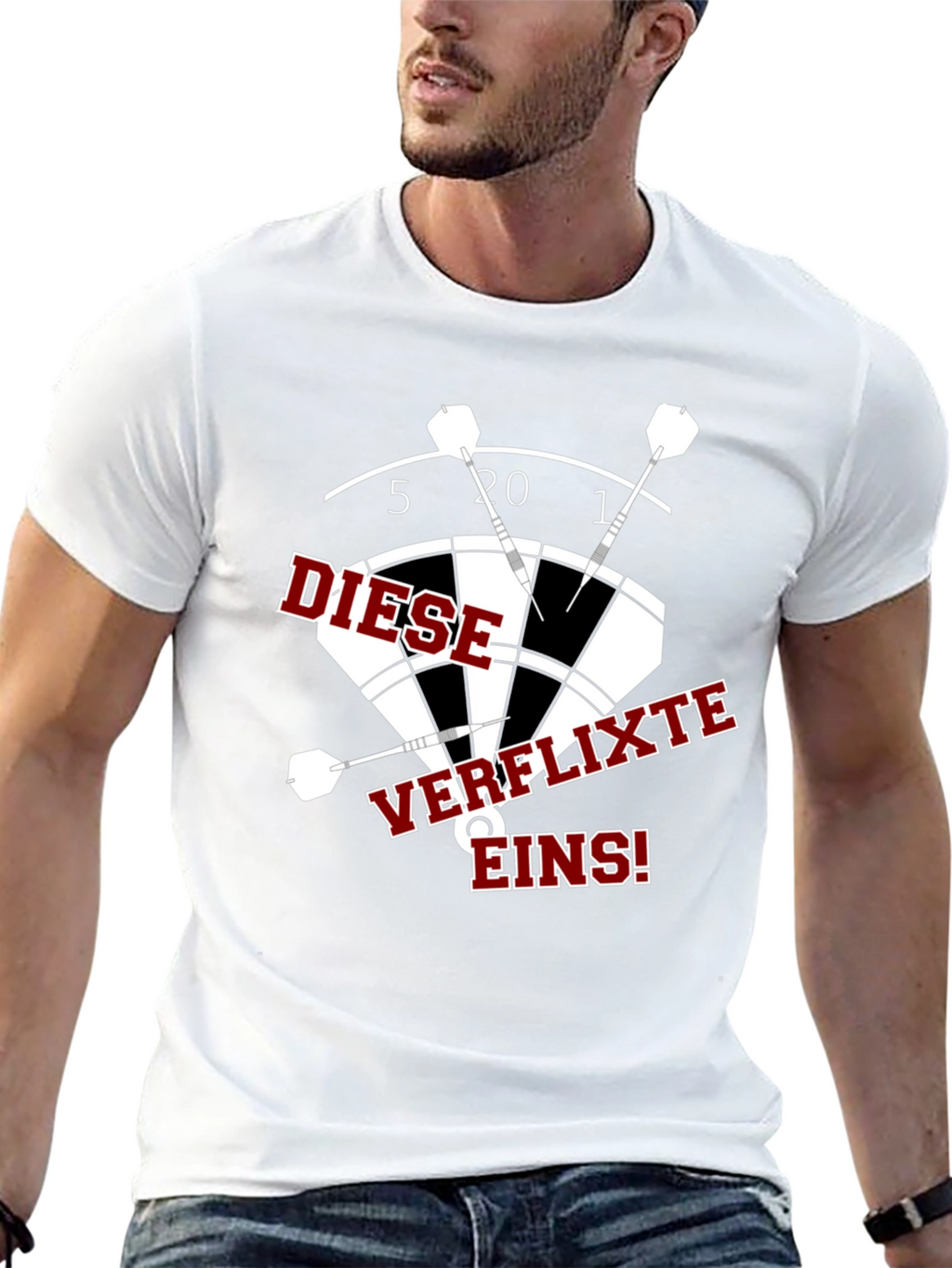 Darts T-Shirt: Diese Verflixte Eins!