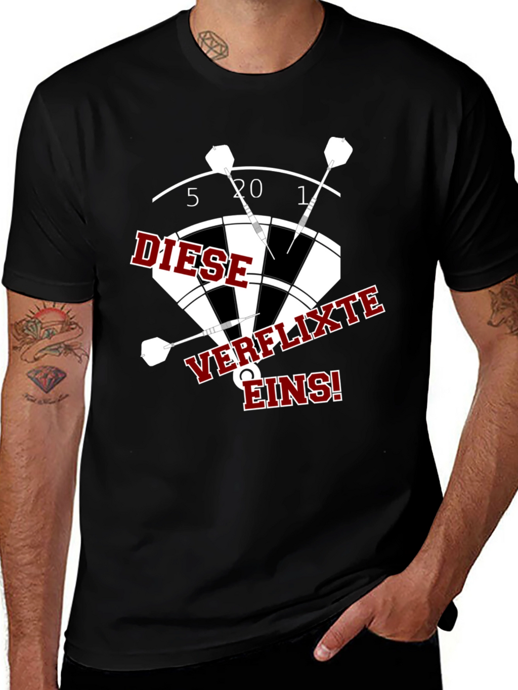 Darts T-Shirt: Diese Verflixte Eins!