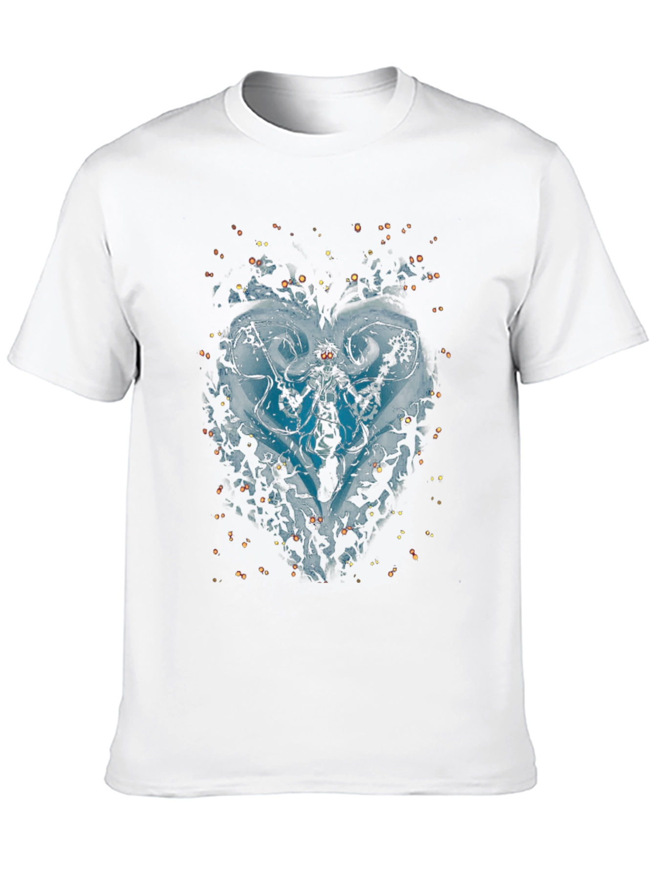 Kingdom Hearts Inspired Graphic Black T-Shirt