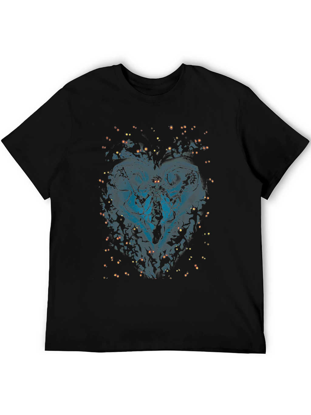 Kingdom Hearts Inspired Graphic Black T-Shirt