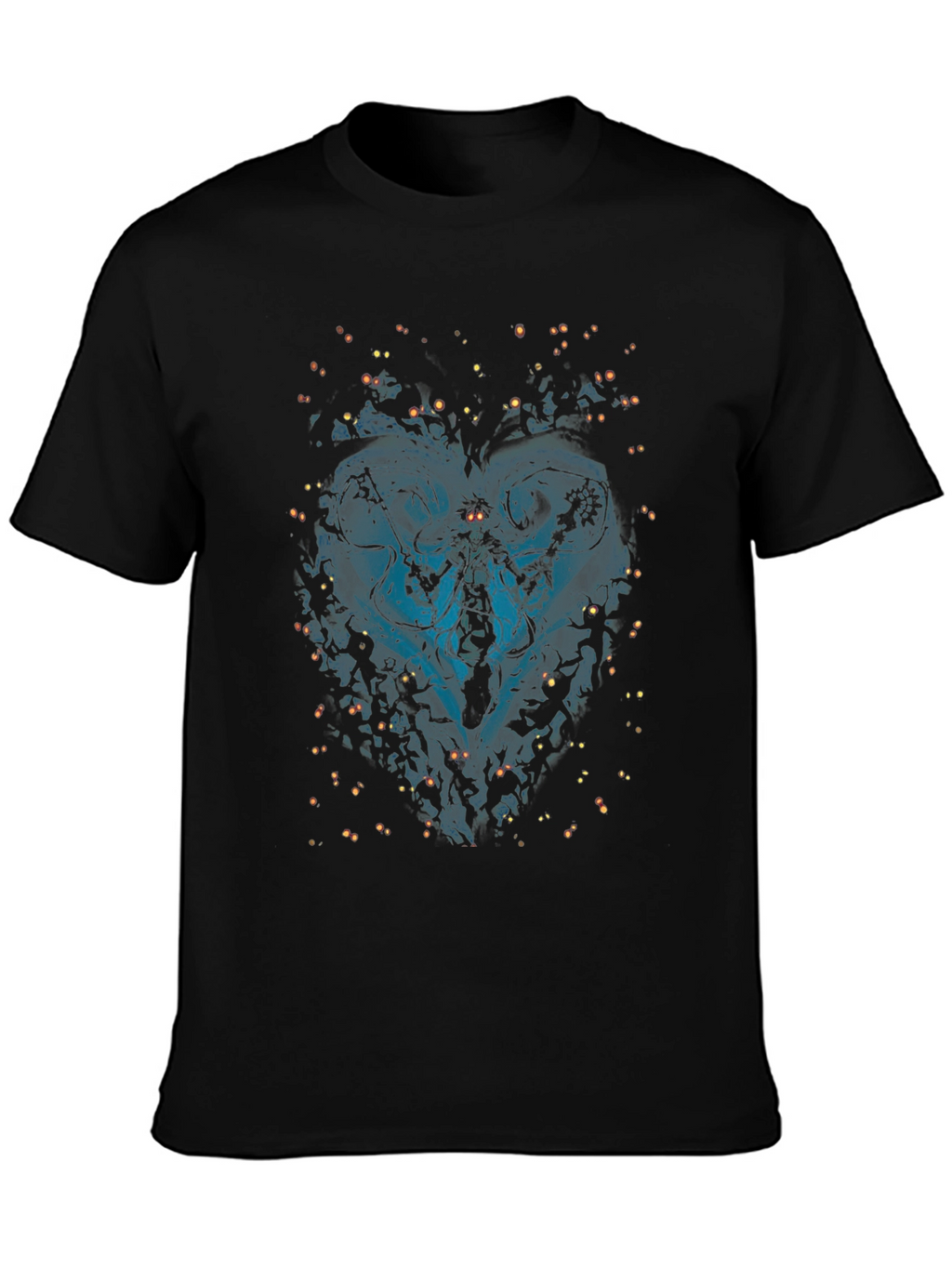 Kingdom Hearts Inspired Graphic Black T-Shirt
