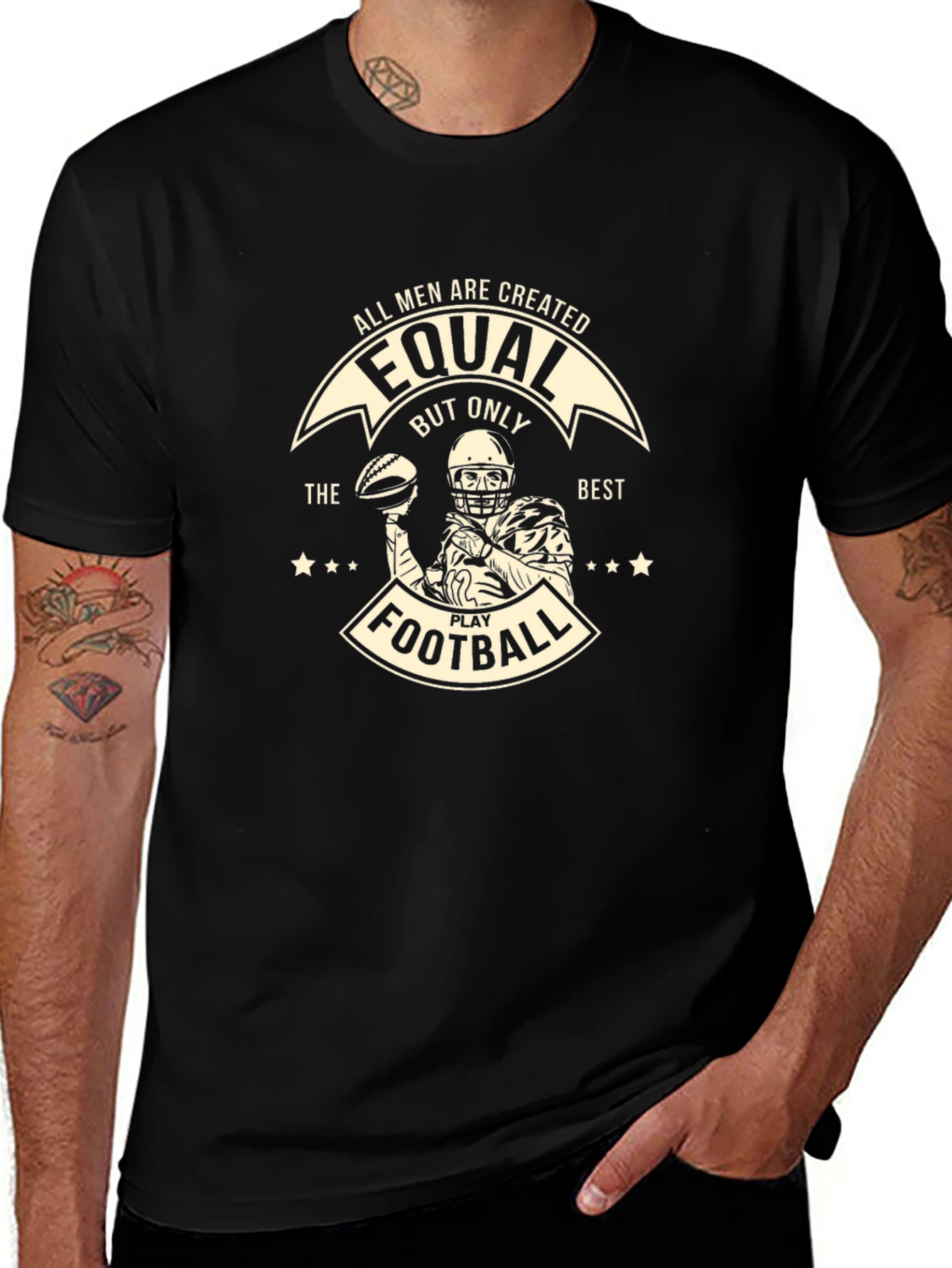 Equal Football Player Graphic T-Shirt