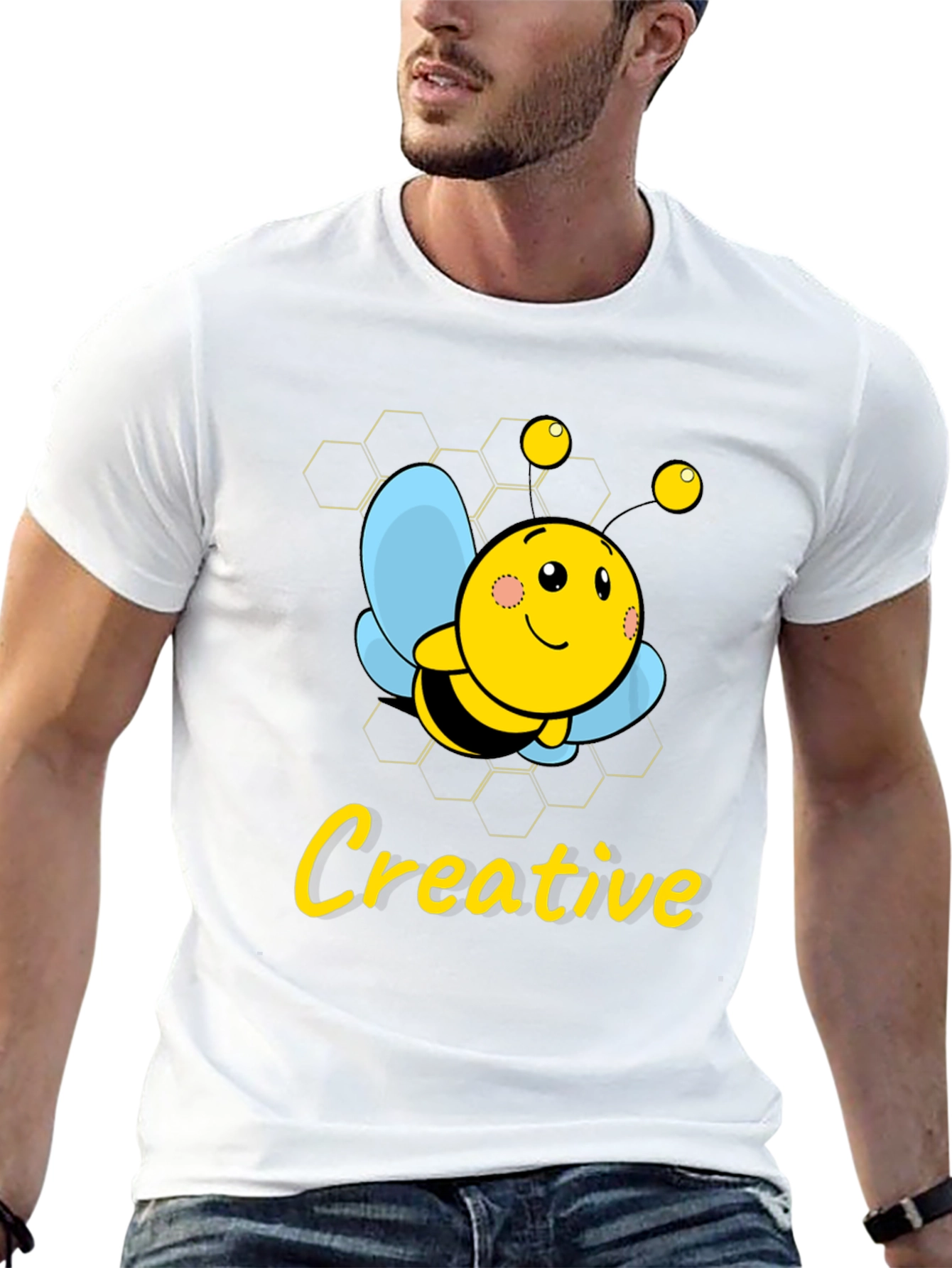 Creative Bee Graphic T-Shirt