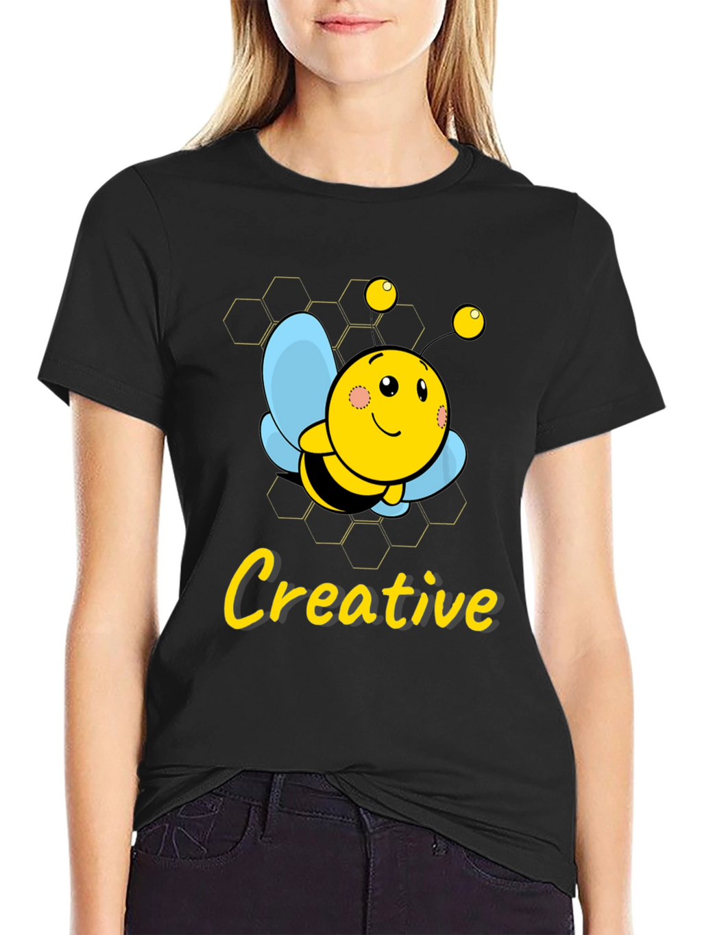 Creative Bee Graphic T-Shirt
