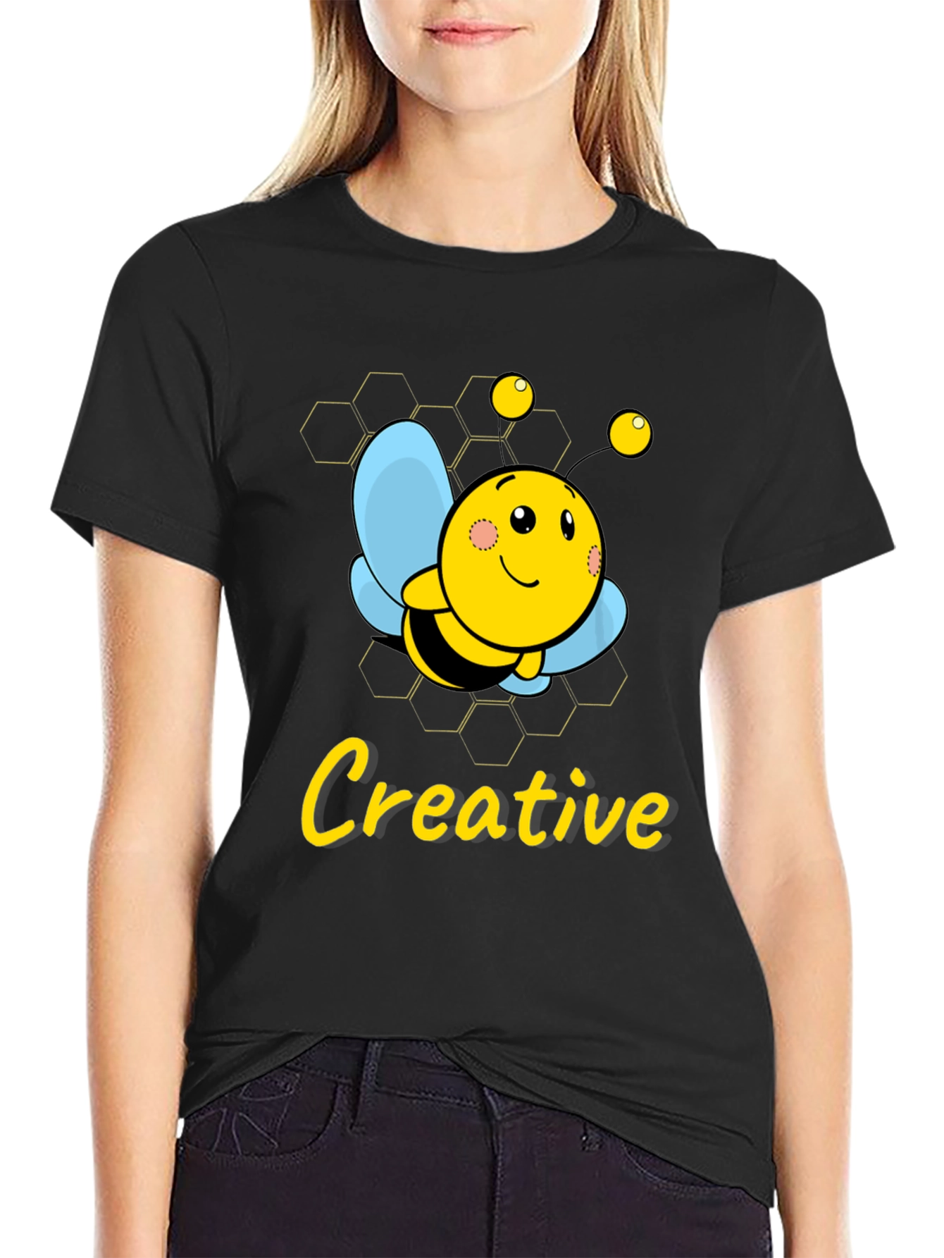 Creative Bee Graphic T-Shirt