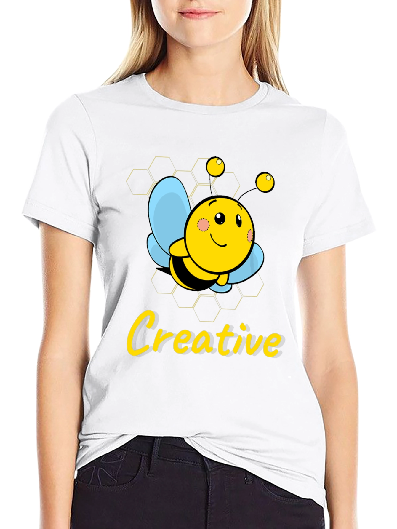 Creative Bee Graphic T-Shirt