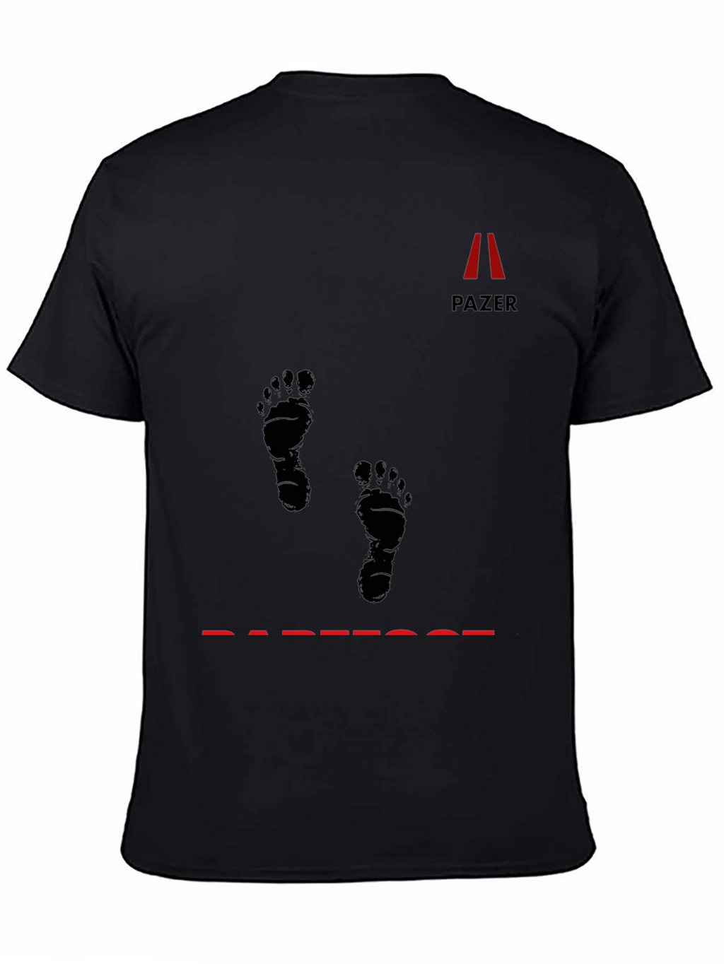 Pazer Barefoot Black Graphic Tee
