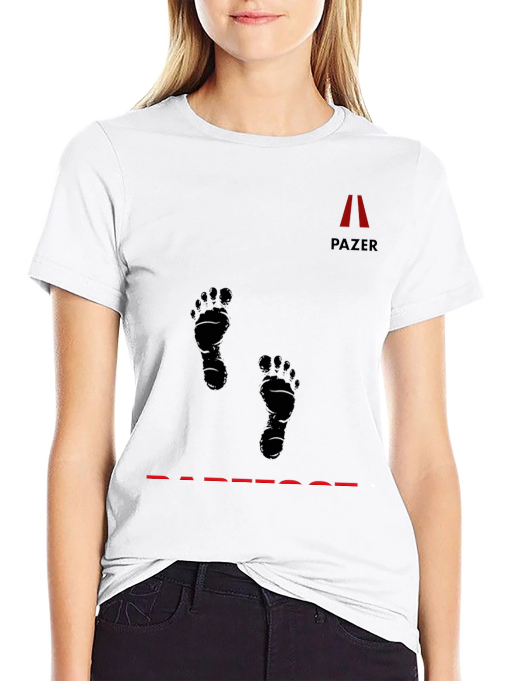Pazer Barefoot Black Graphic Tee