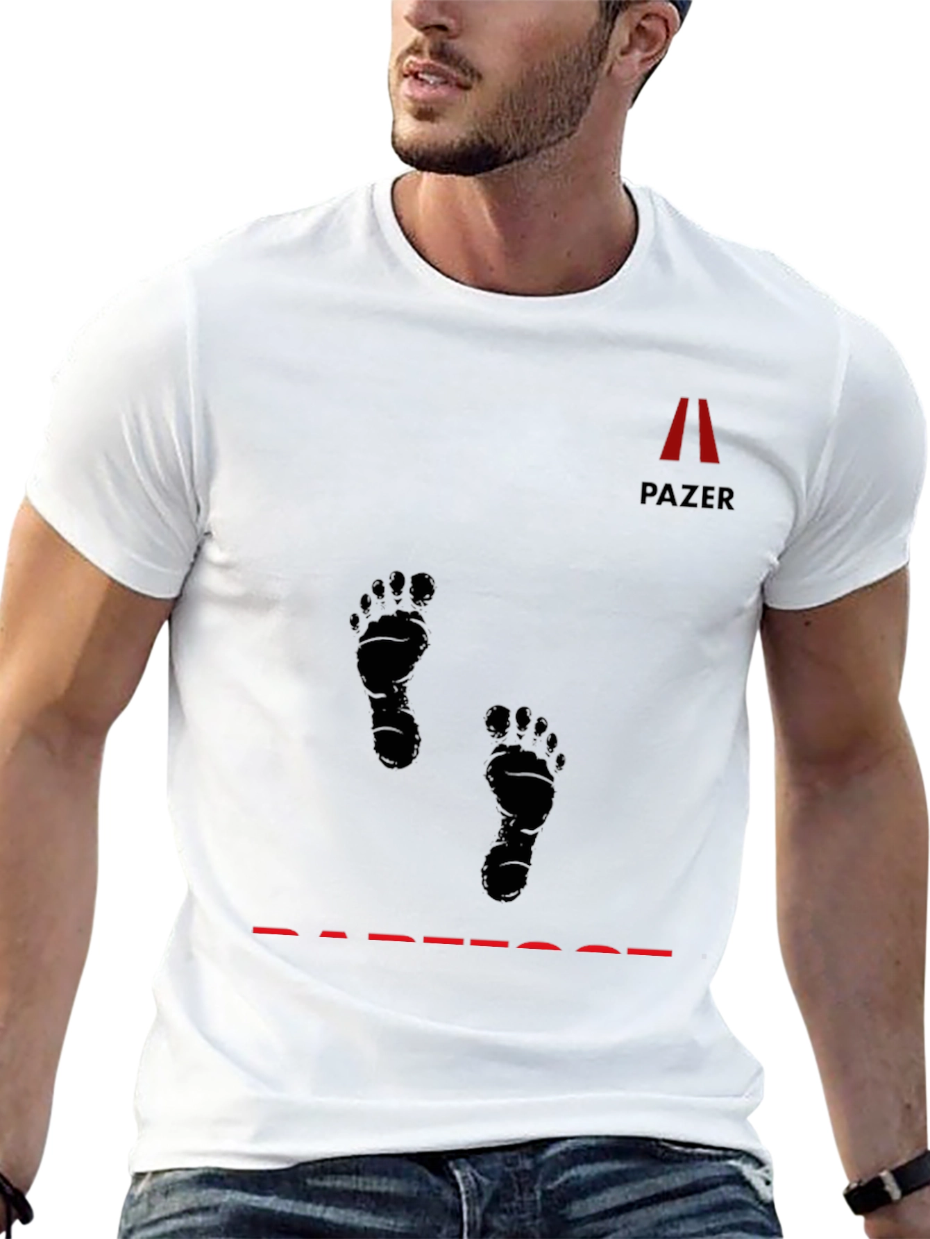 Pazer Barefoot Black Graphic Tee