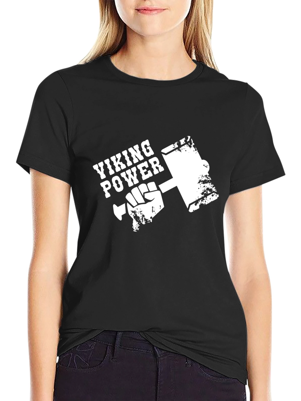 Viking Power Hammer T-Shirt - Black