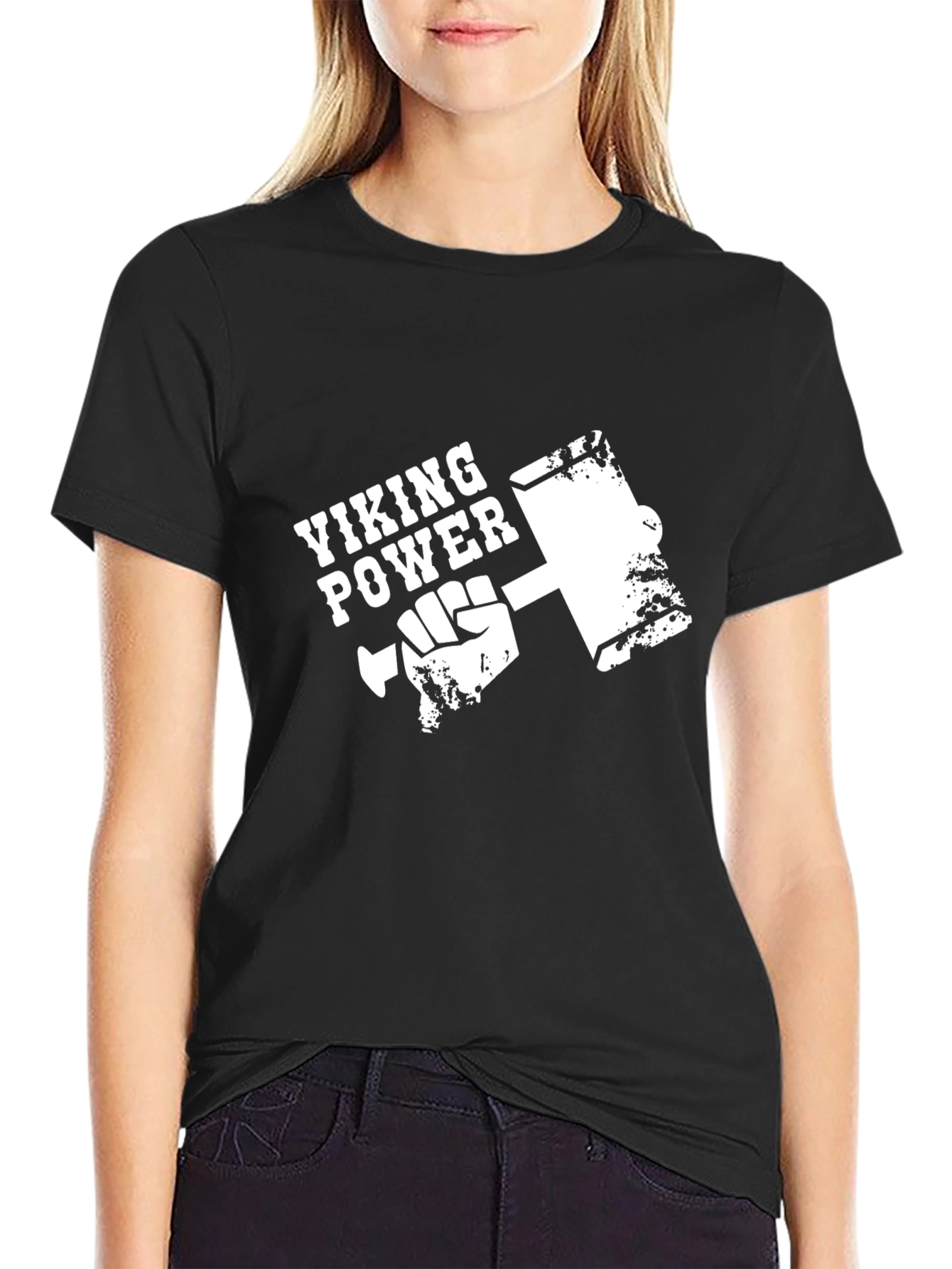 Viking Power Hammer T-Shirt - Black