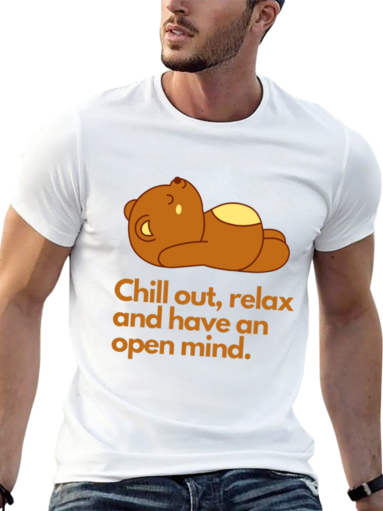 Relax Bear Graphic Tee - Chill Out T-Shirt