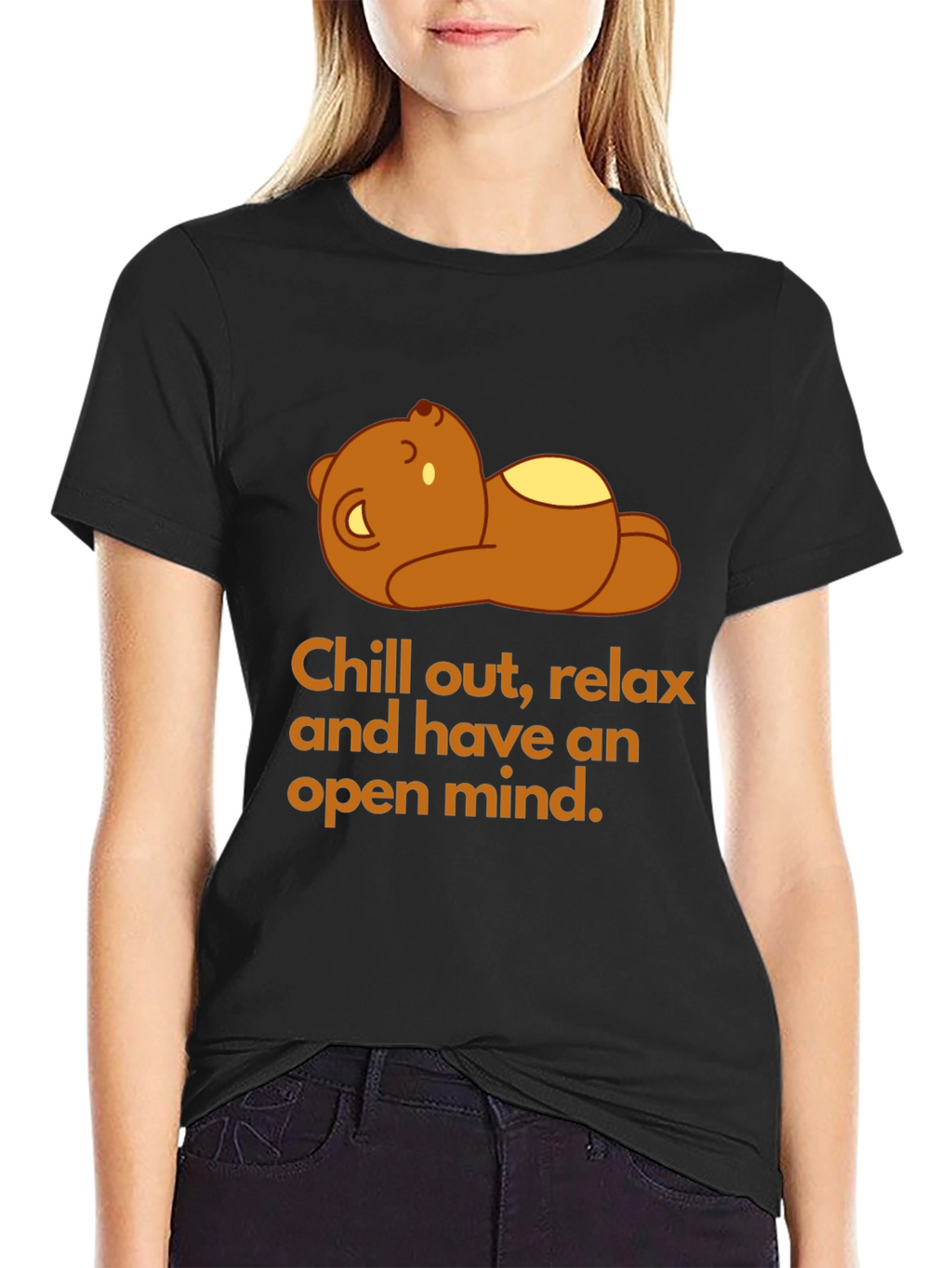 Relax Bear Graphic Tee - Chill Out T-Shirt