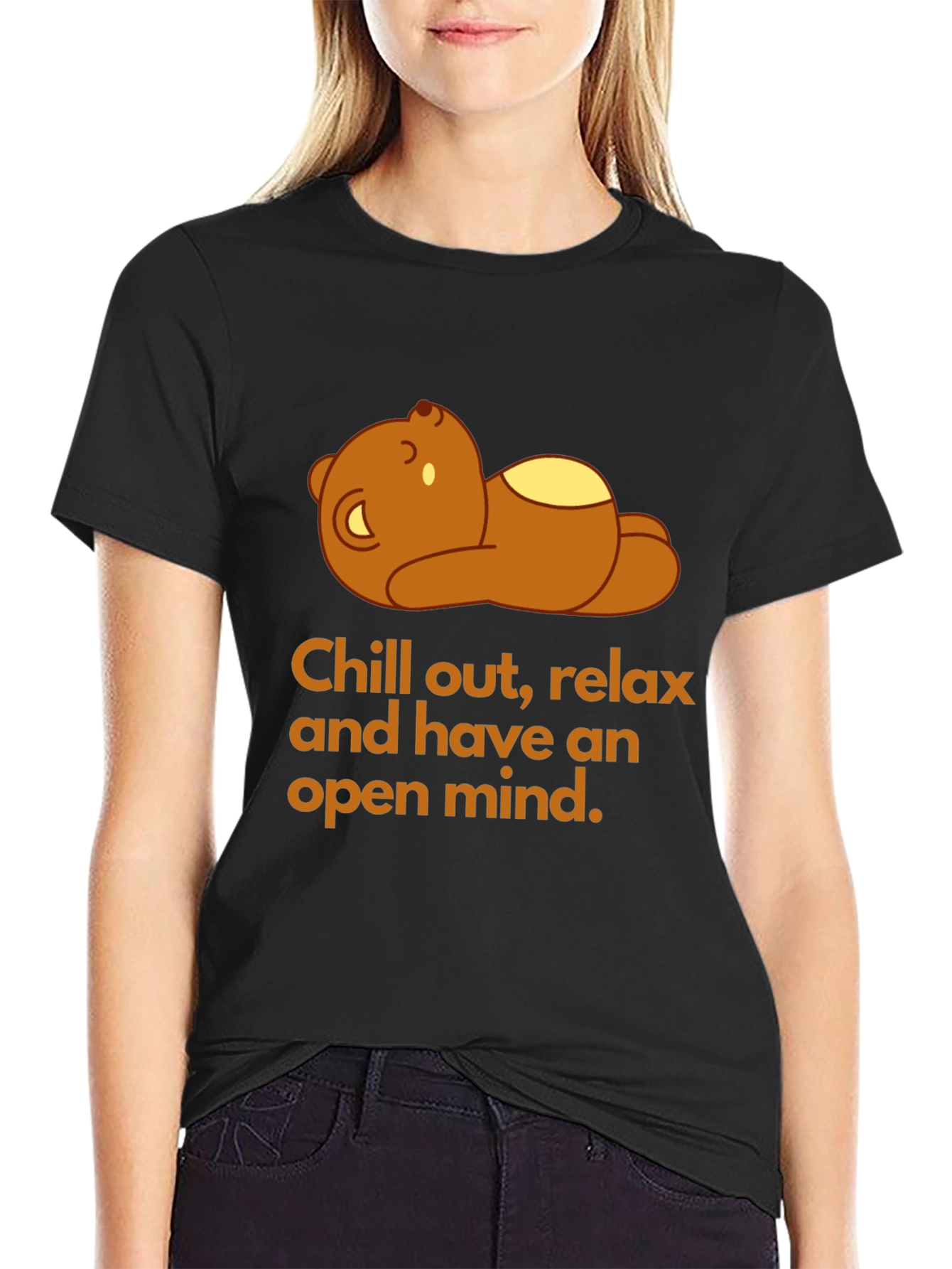 Relax Bear Graphic Tee - Chill Out T-Shirt