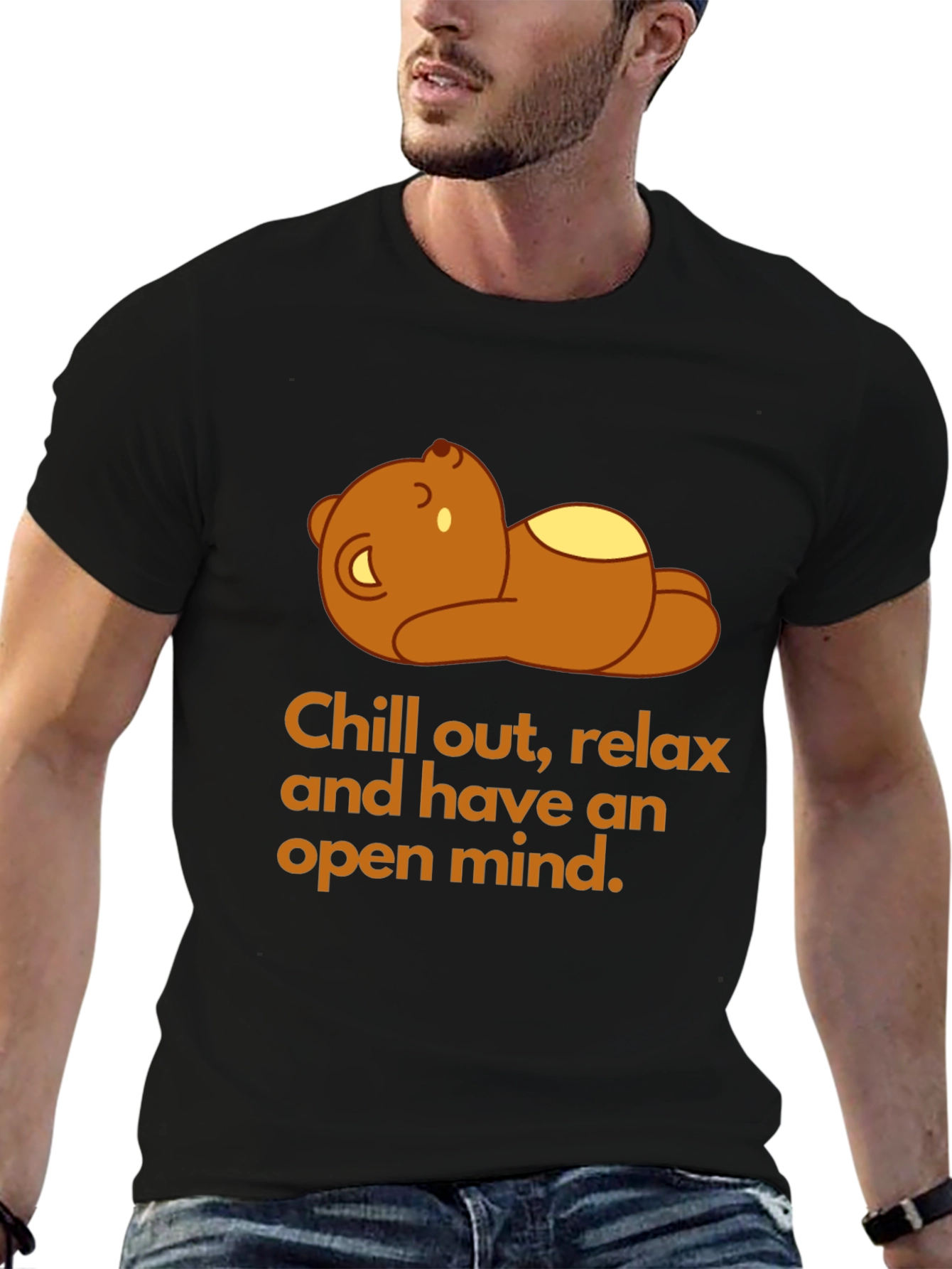 Relax Bear Graphic Tee - Chill Out T-Shirt
