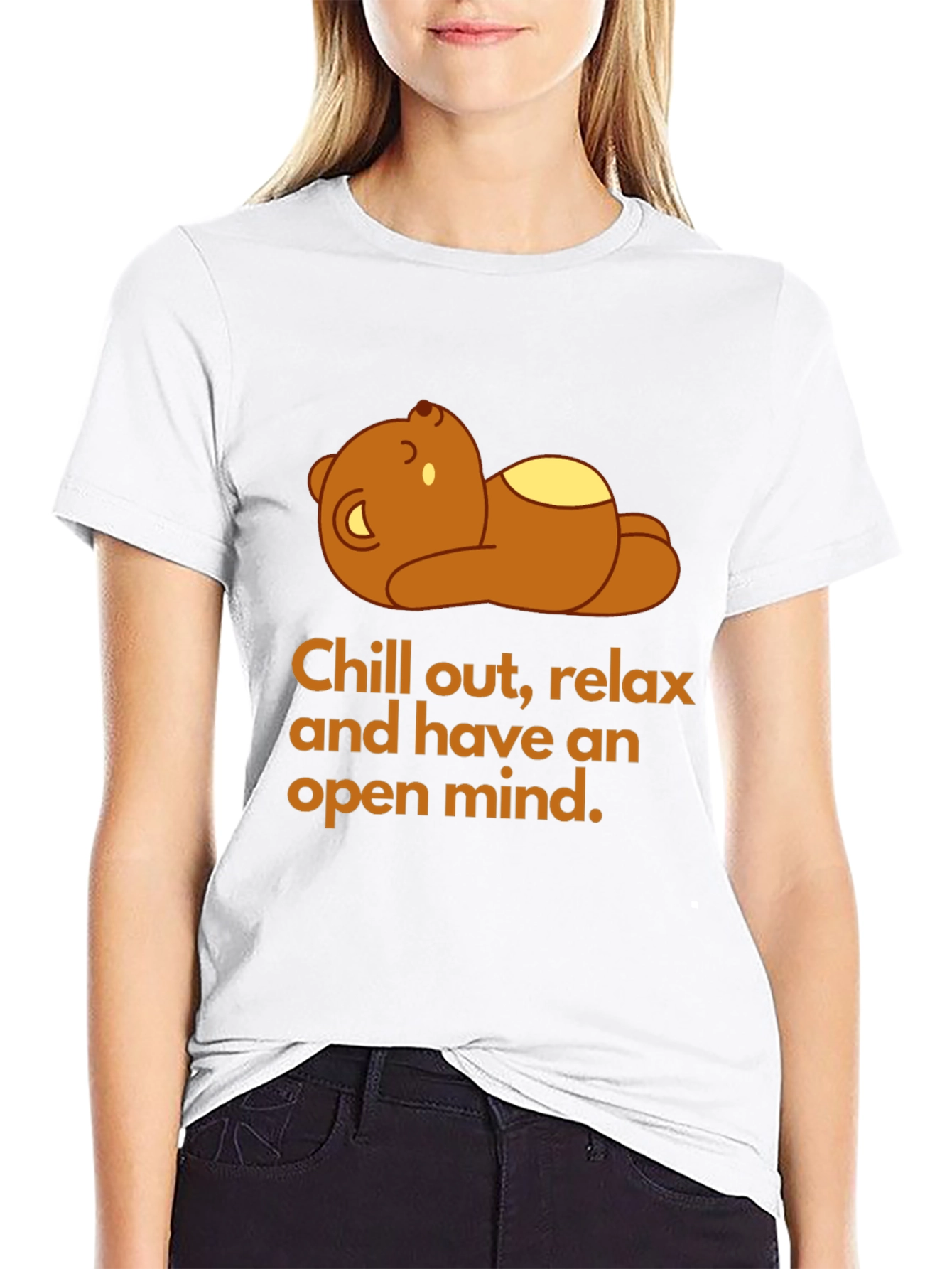 Relax Bear Graphic Tee - Chill Out T-Shirt
