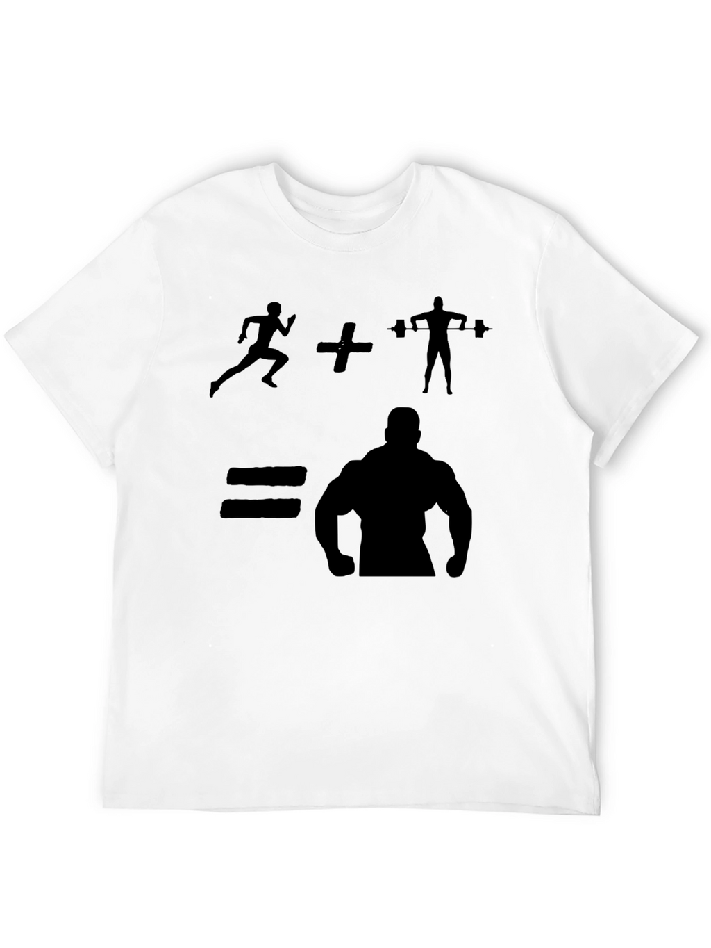 Gym Bodybuilding T-Shirt - Run + Lift = Muscle