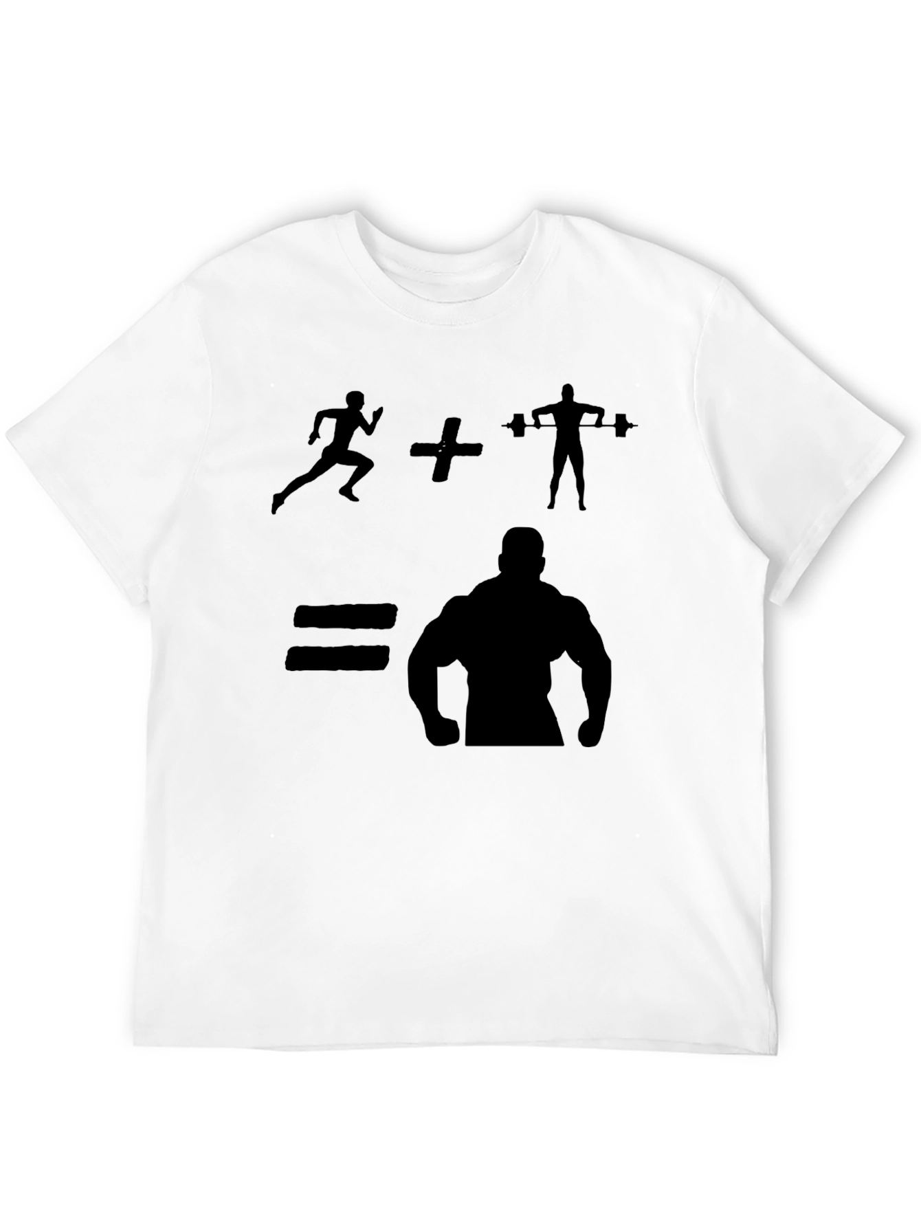 Gym Bodybuilding T-Shirt - Run + Lift = Muscle