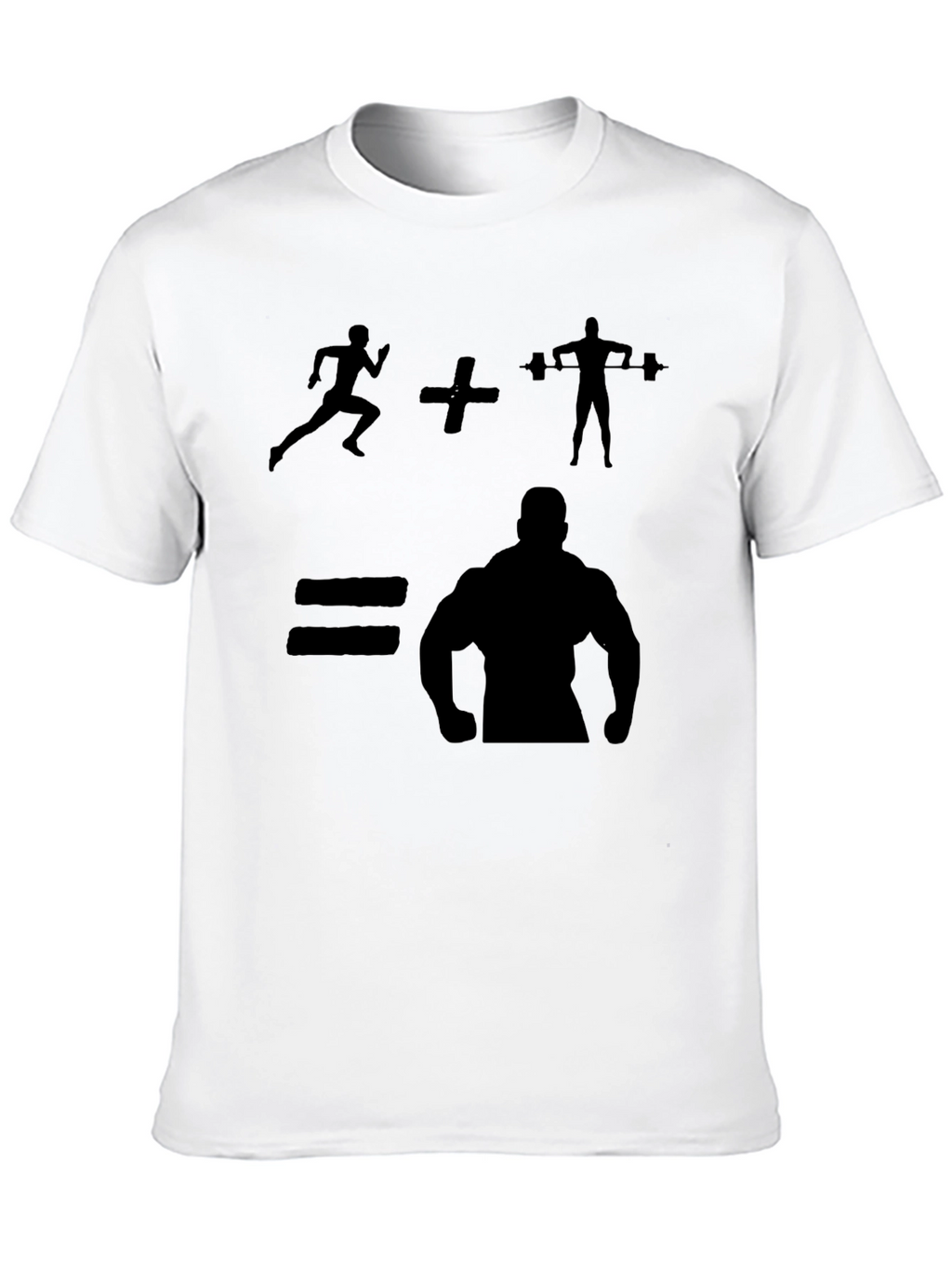 Gym Bodybuilding T-Shirt - Run + Lift = Muscle