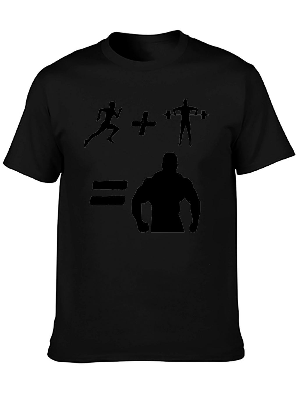 Gym Bodybuilding T-Shirt - Run + Lift = Muscle