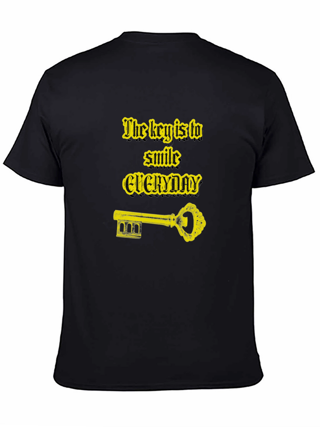 Smile Everyday Graphic Black T-Shirt