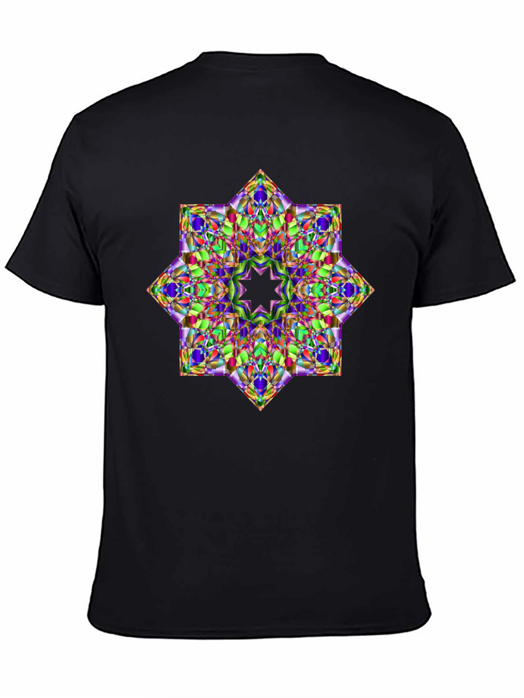 Geometric Kaleidoscope Star Graphic T-Shirt