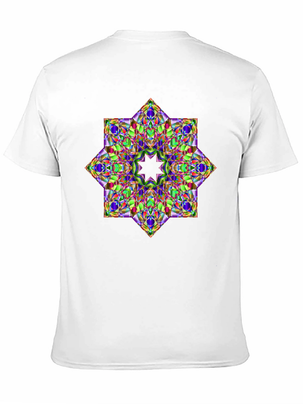 Geometric Kaleidoscope Star Graphic T-Shirt
