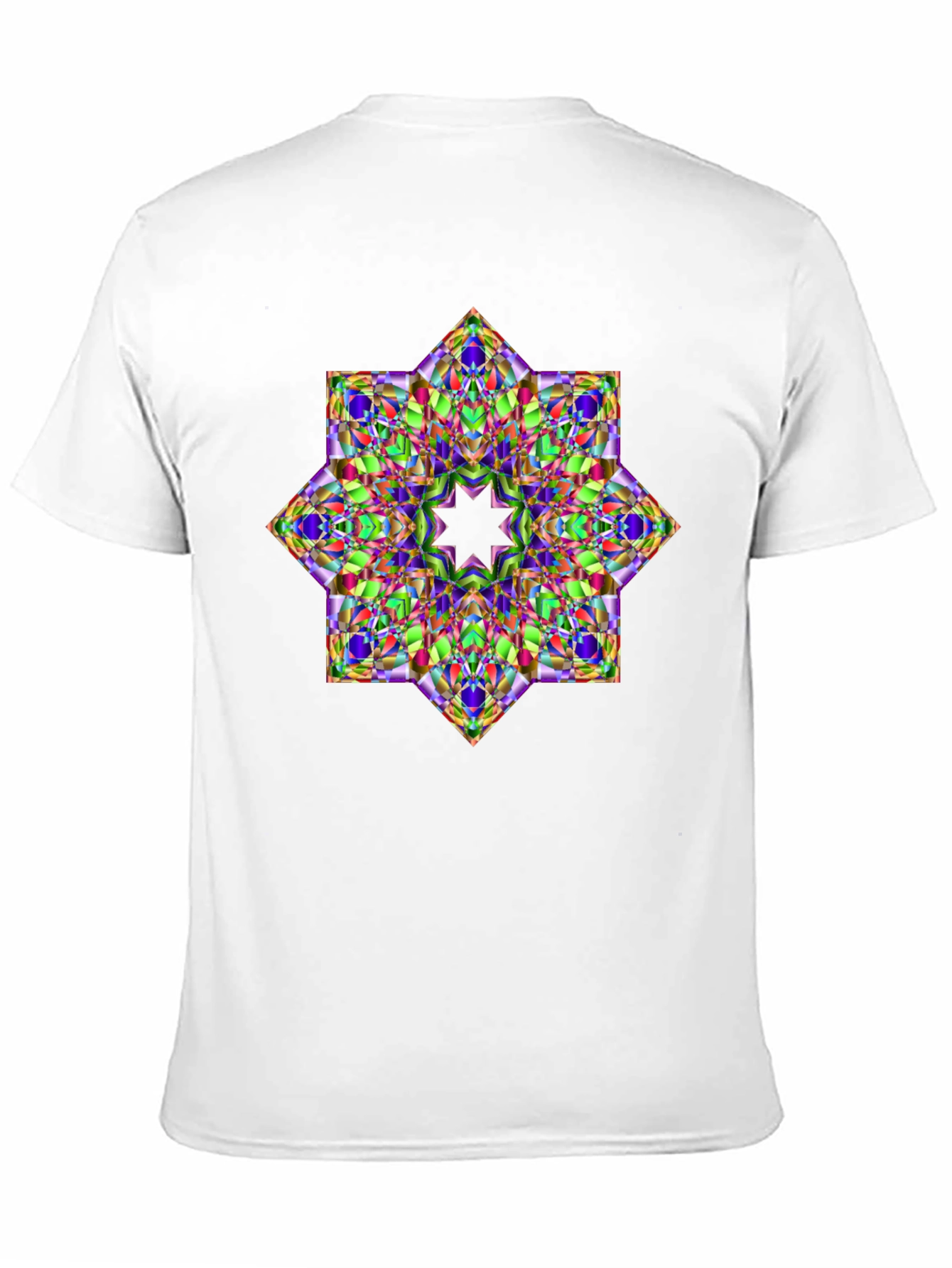 Geometric Kaleidoscope Star Graphic T-Shirt