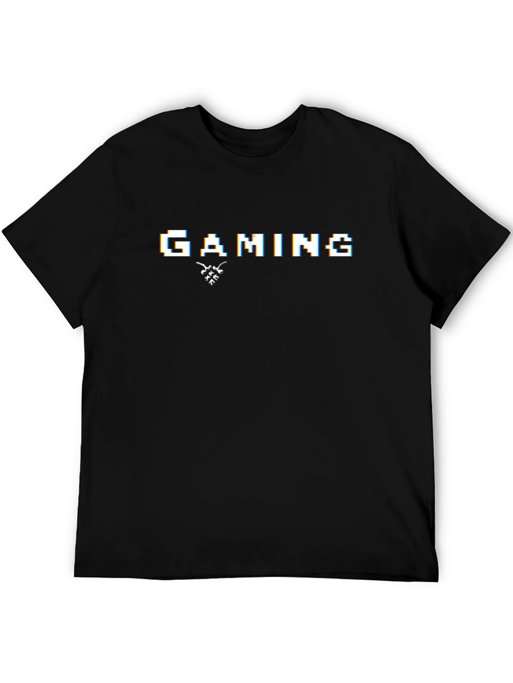 Gaming Pixel Art Black T-Shirt