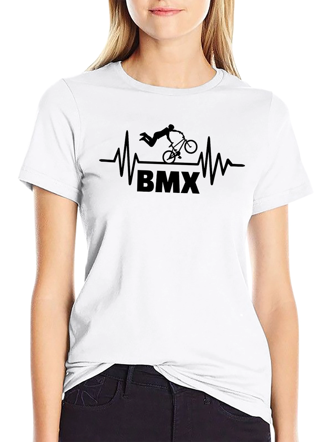 BMX Heartbeat Black T-Shirt