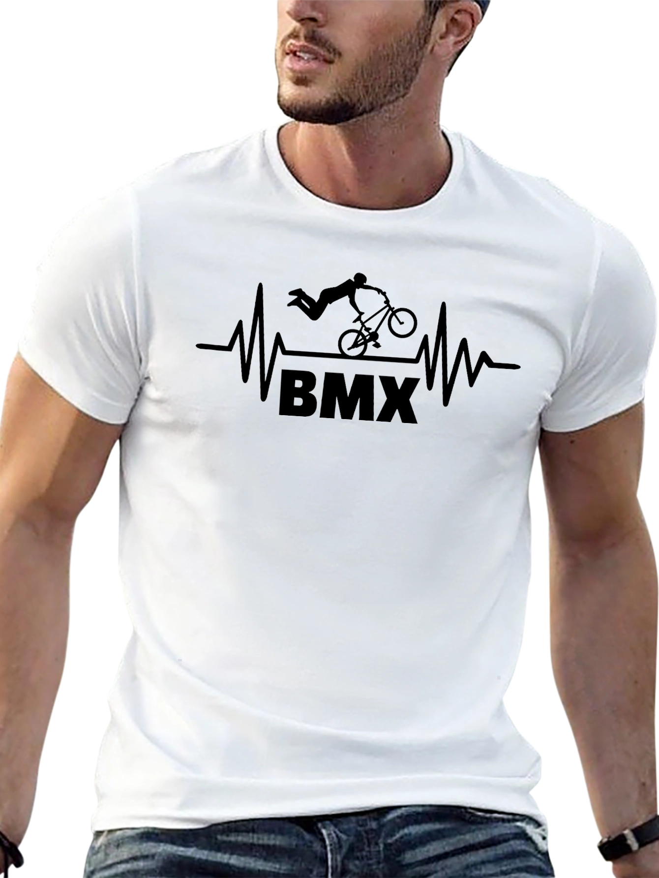 BMX Heartbeat Black T-Shirt