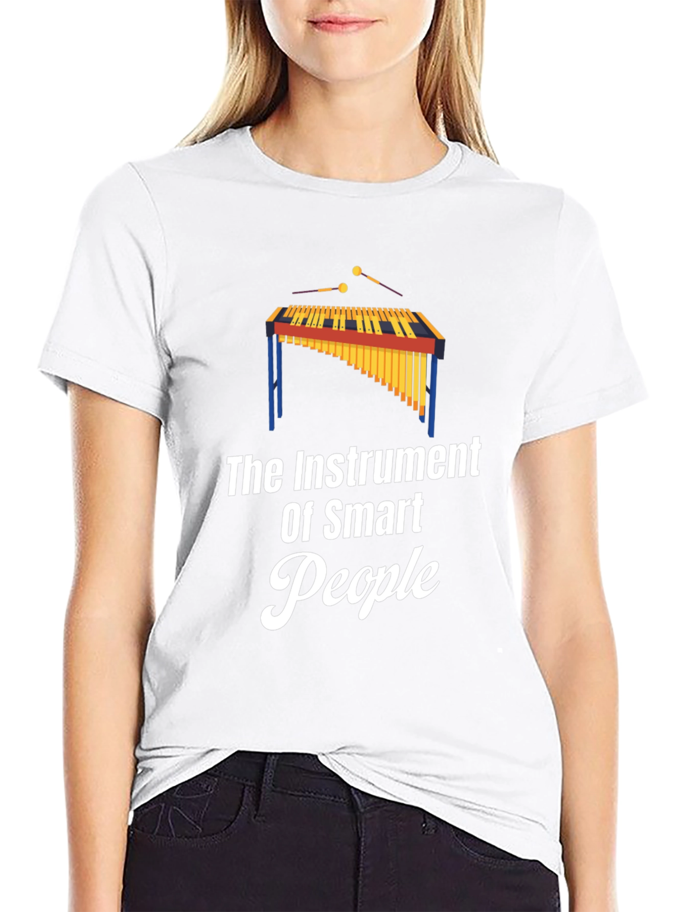 Smart People Marimba Graphic Tee - Black T-Shirt