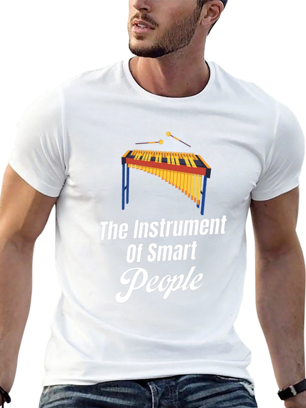 Smart People Marimba Graphic Tee - Black T-Shirt