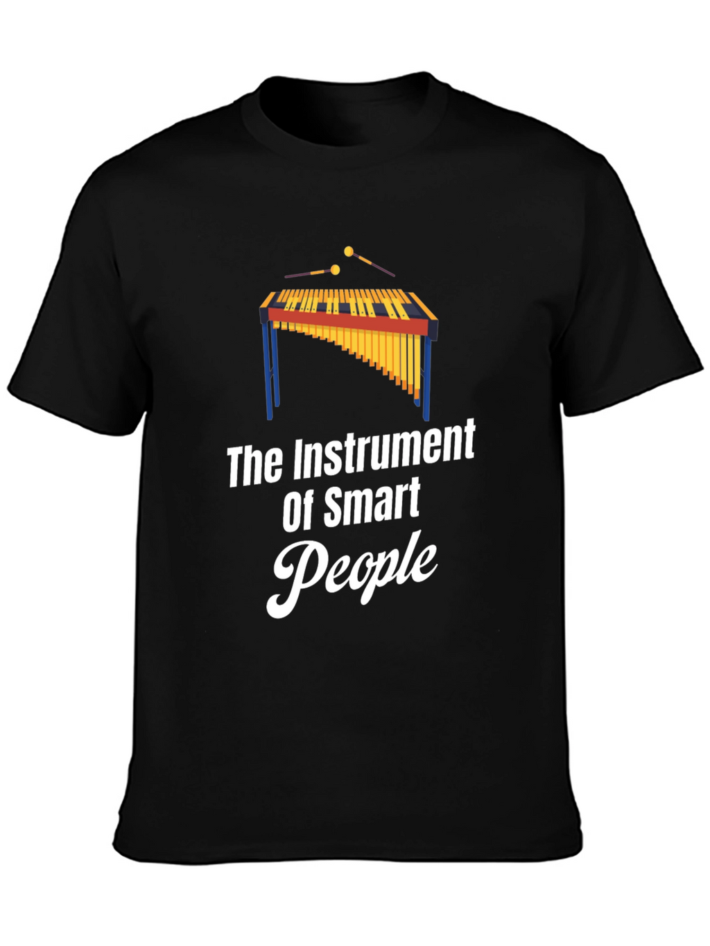 Smart People Marimba Graphic Tee - Black T-Shirt