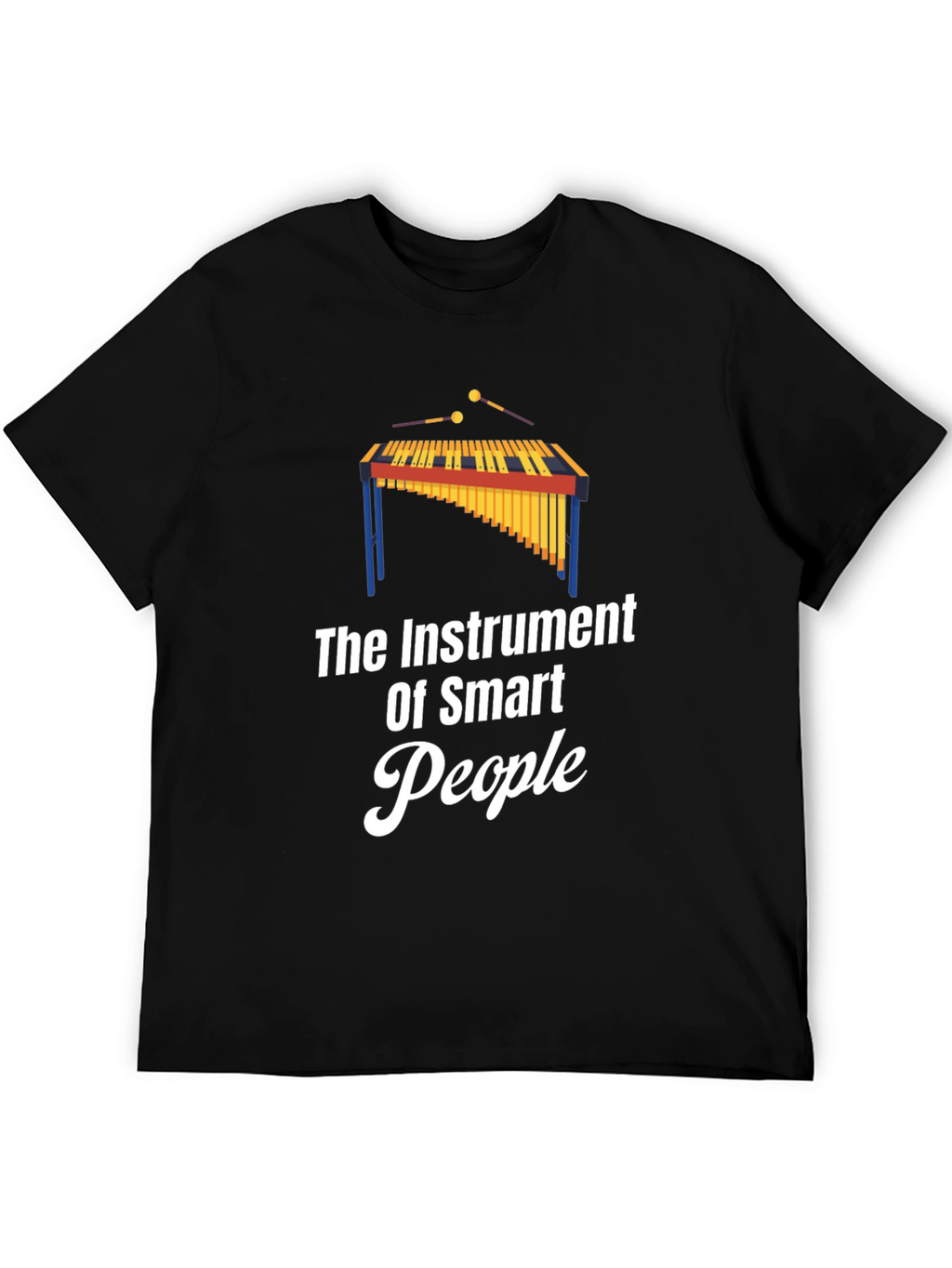 Smart People Marimba Graphic Tee - Black T-Shirt