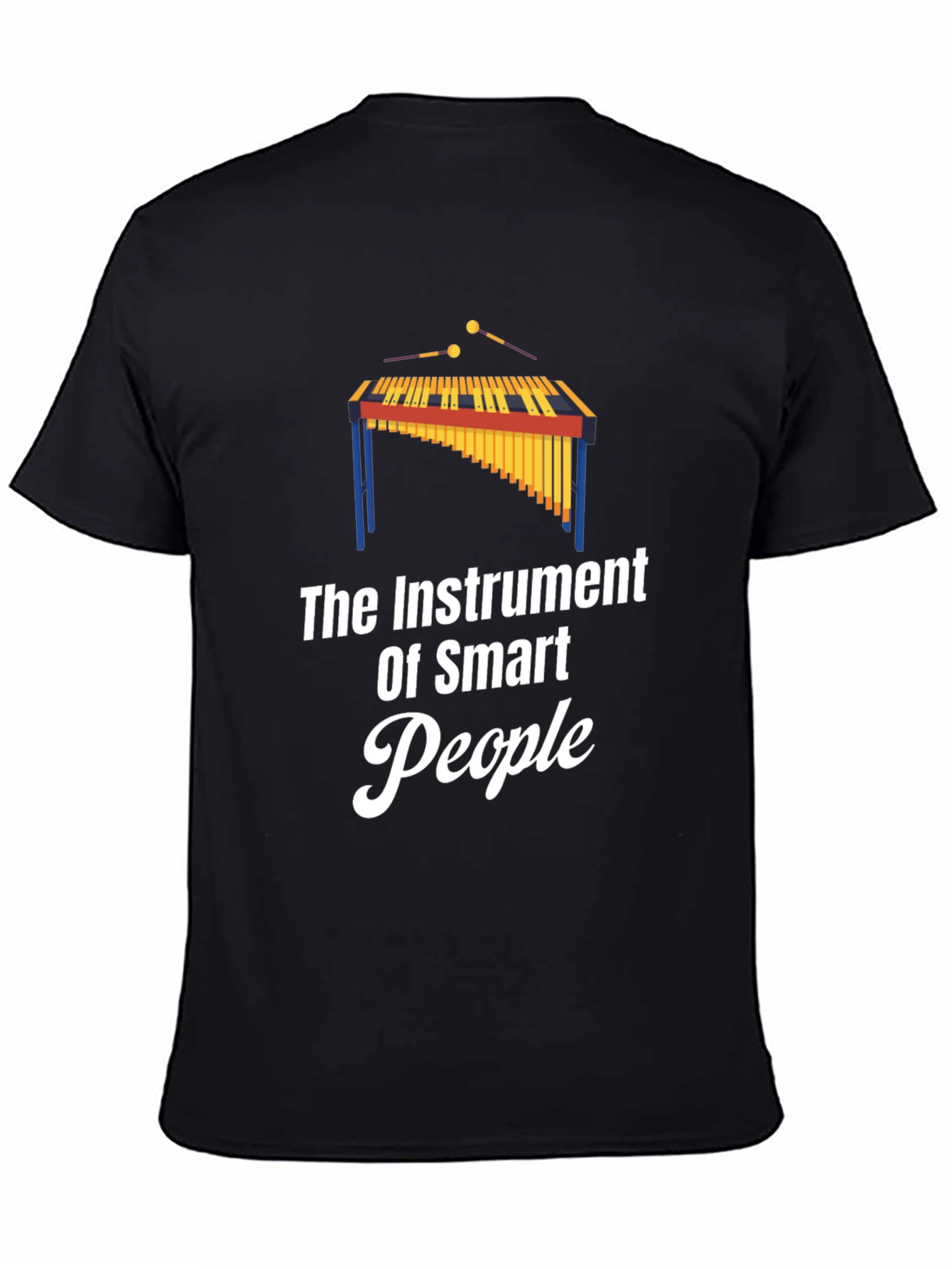 Smart People Marimba Graphic Tee - Black T-Shirt